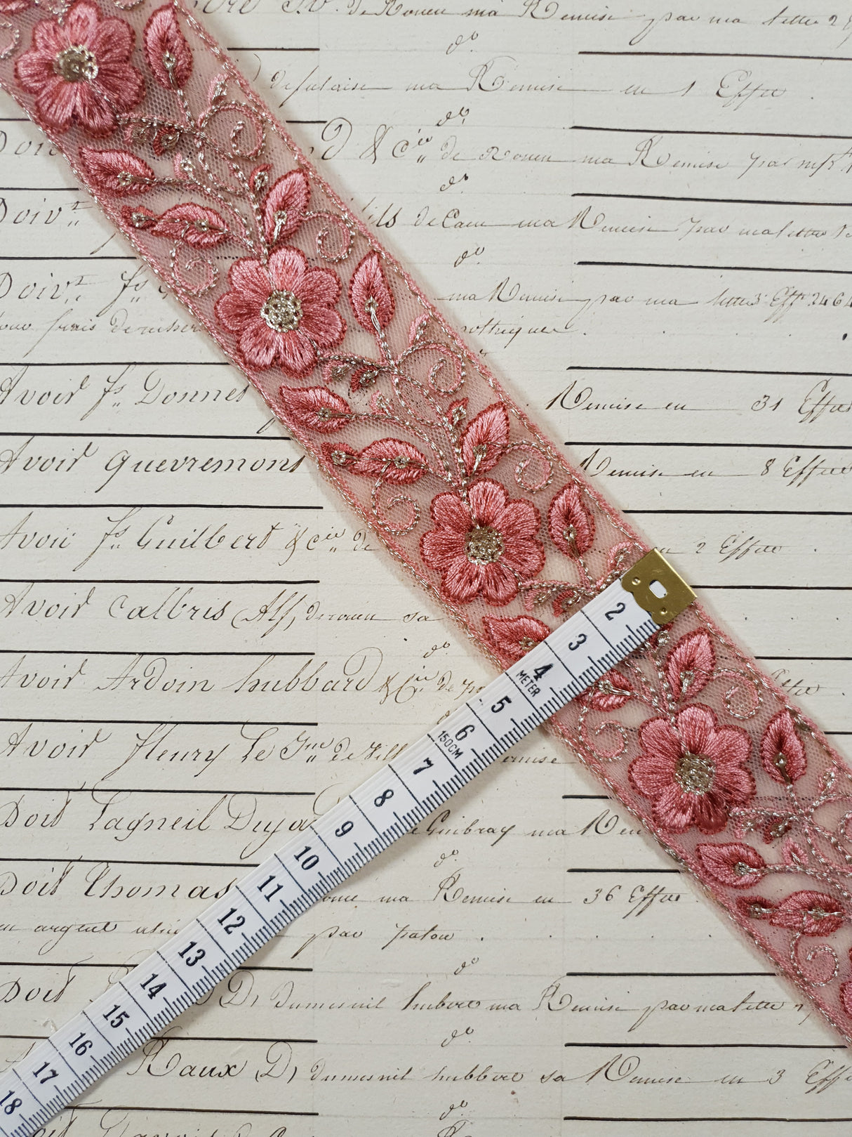 Embroidered Trim - 1 Meter - (ITR-1253)