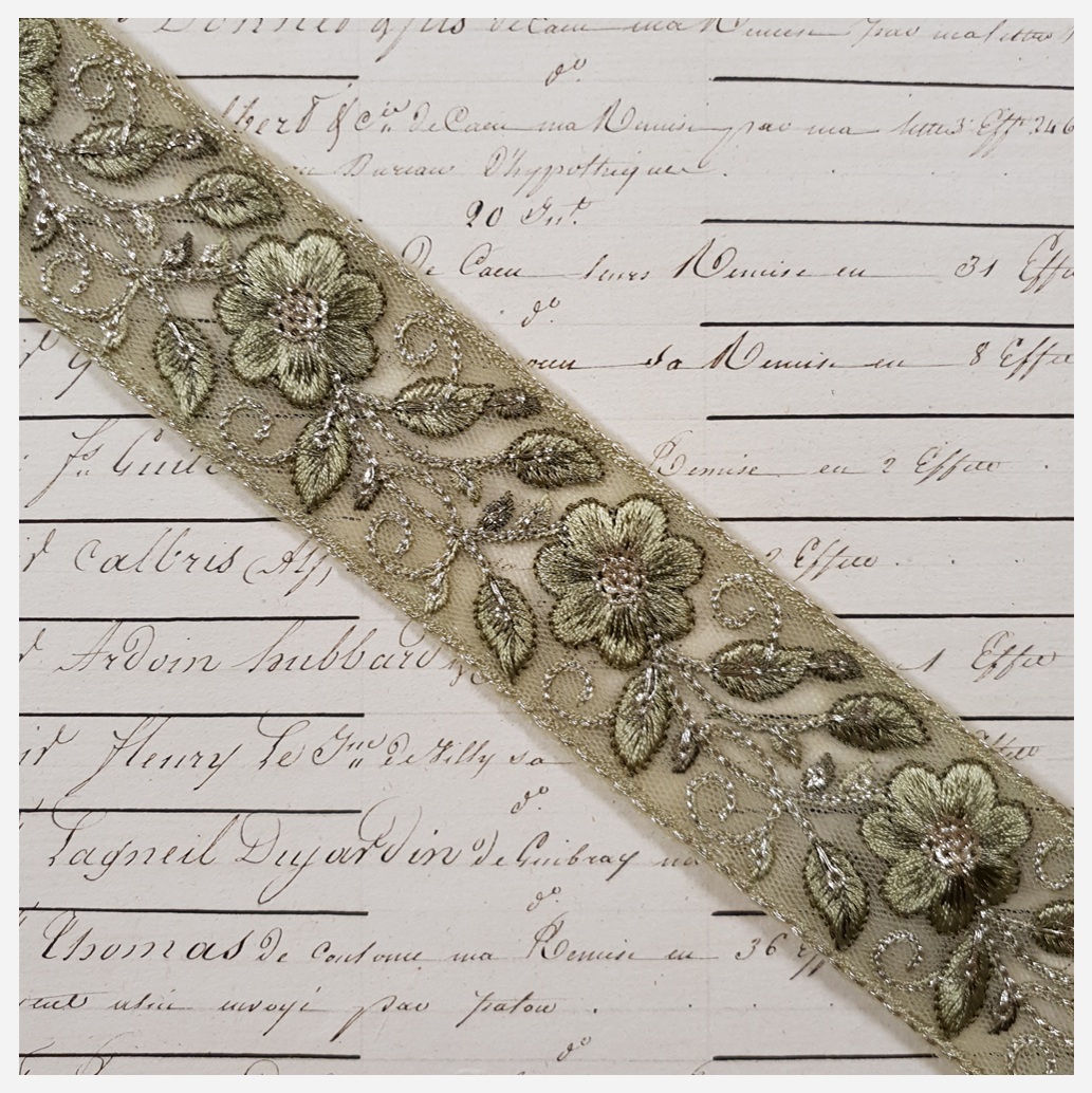 Embroidered Trim - 1 Meter - (ITR-1256)