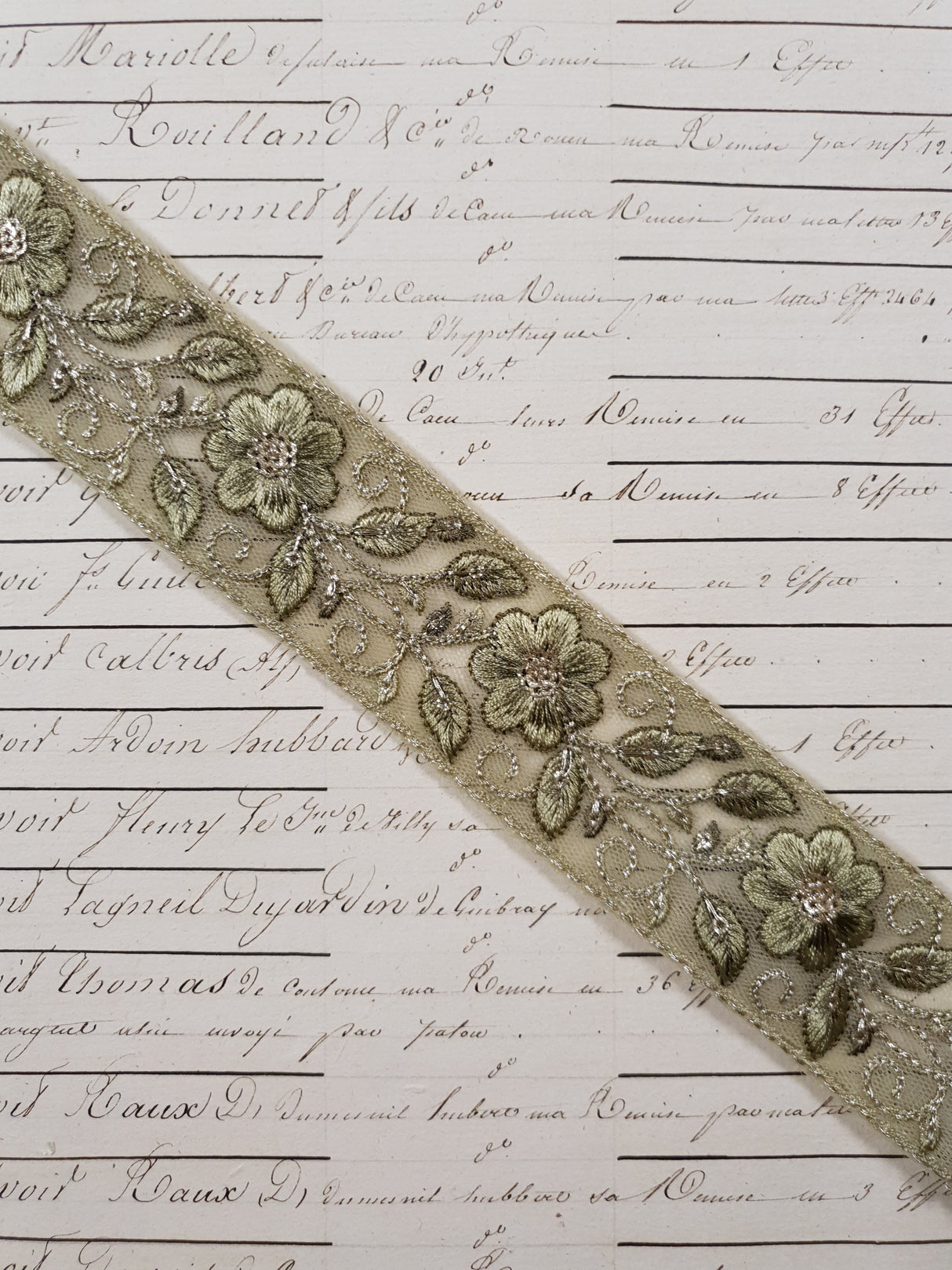 Embroidered Trim - 1 Meter - (ITR-1256)