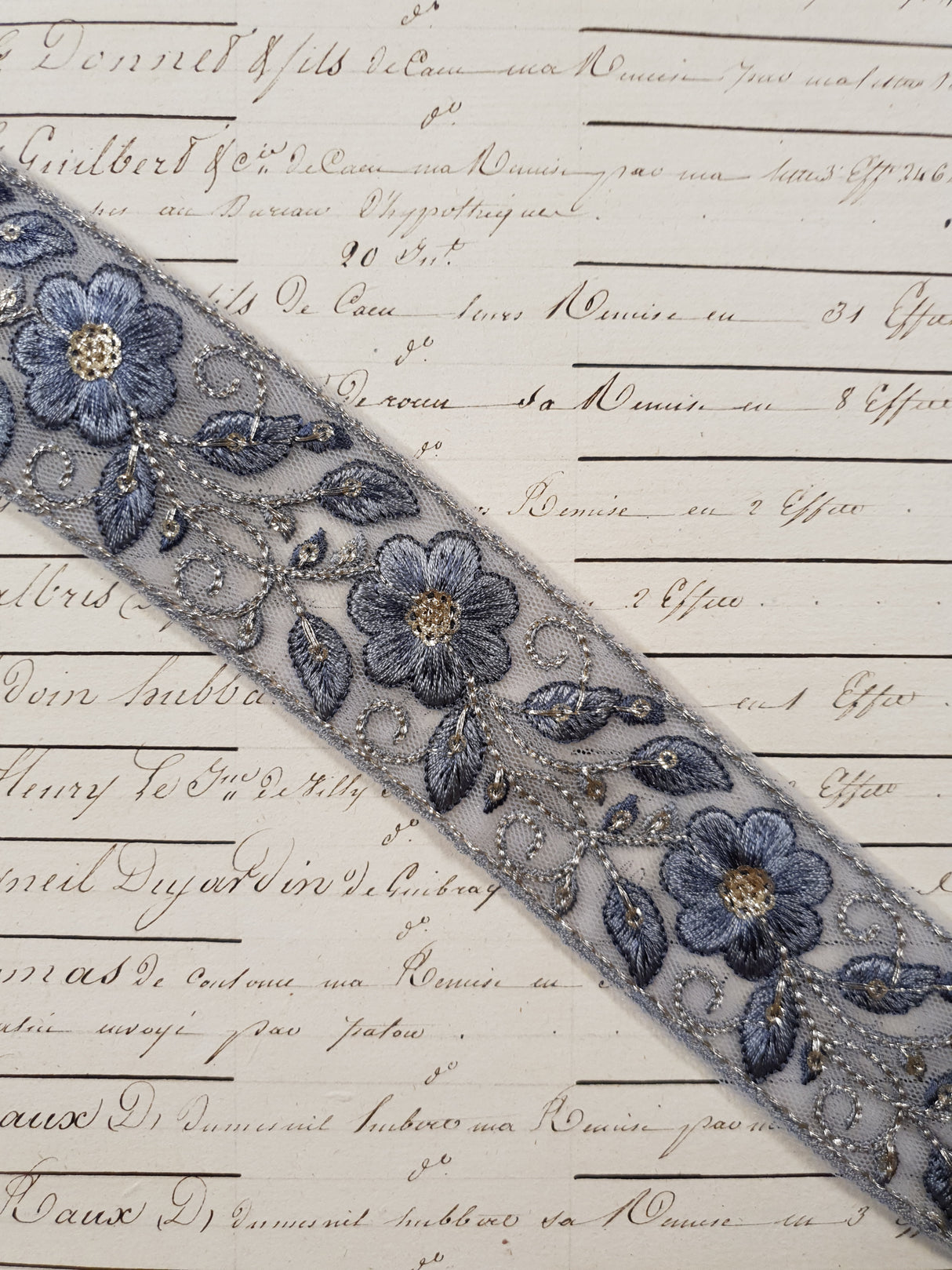 Embroidered Trim - 1 Meter - (ITR-1257)