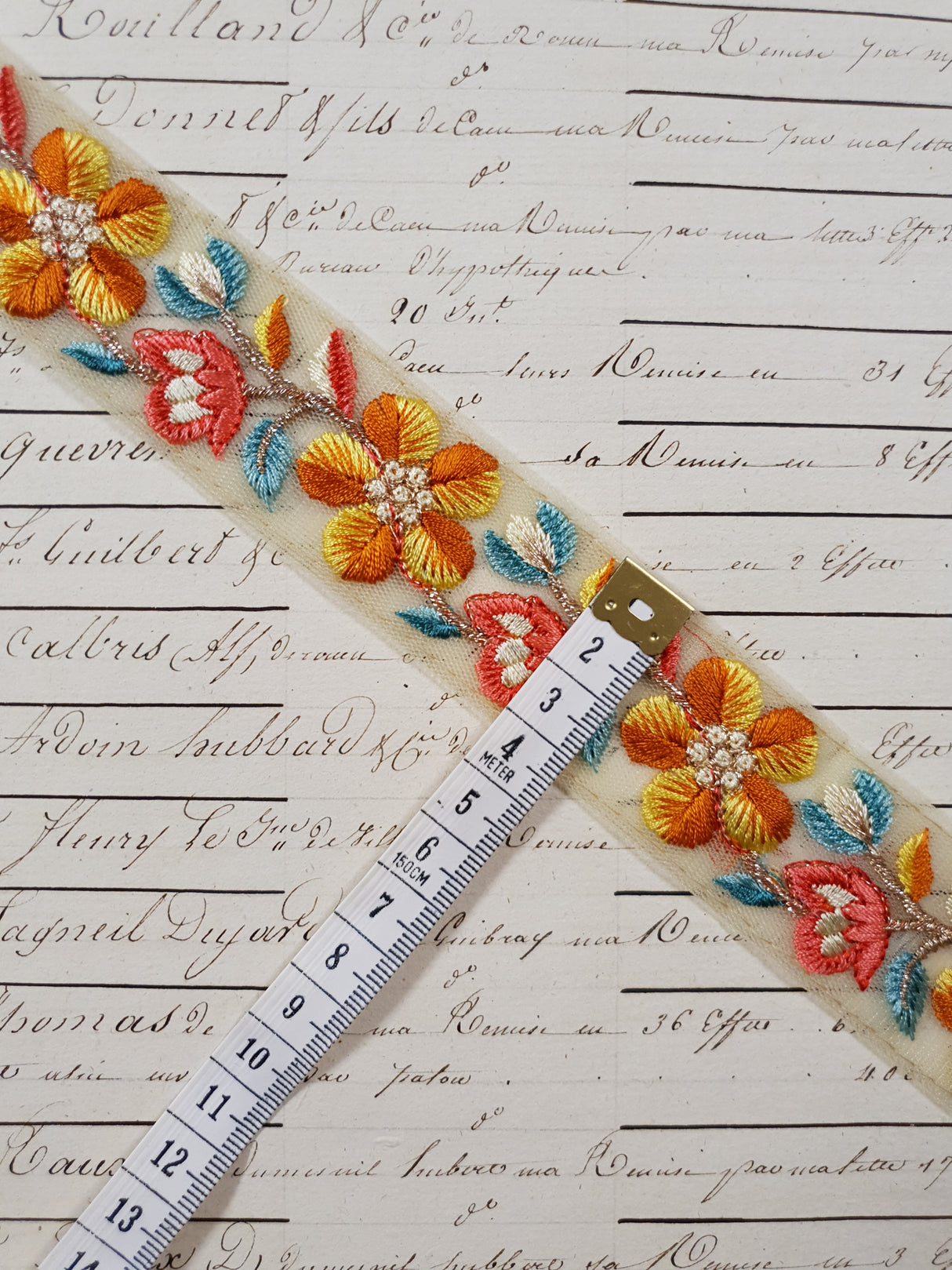 Embroidered Trim - 1 Meter - (ITR-1260)