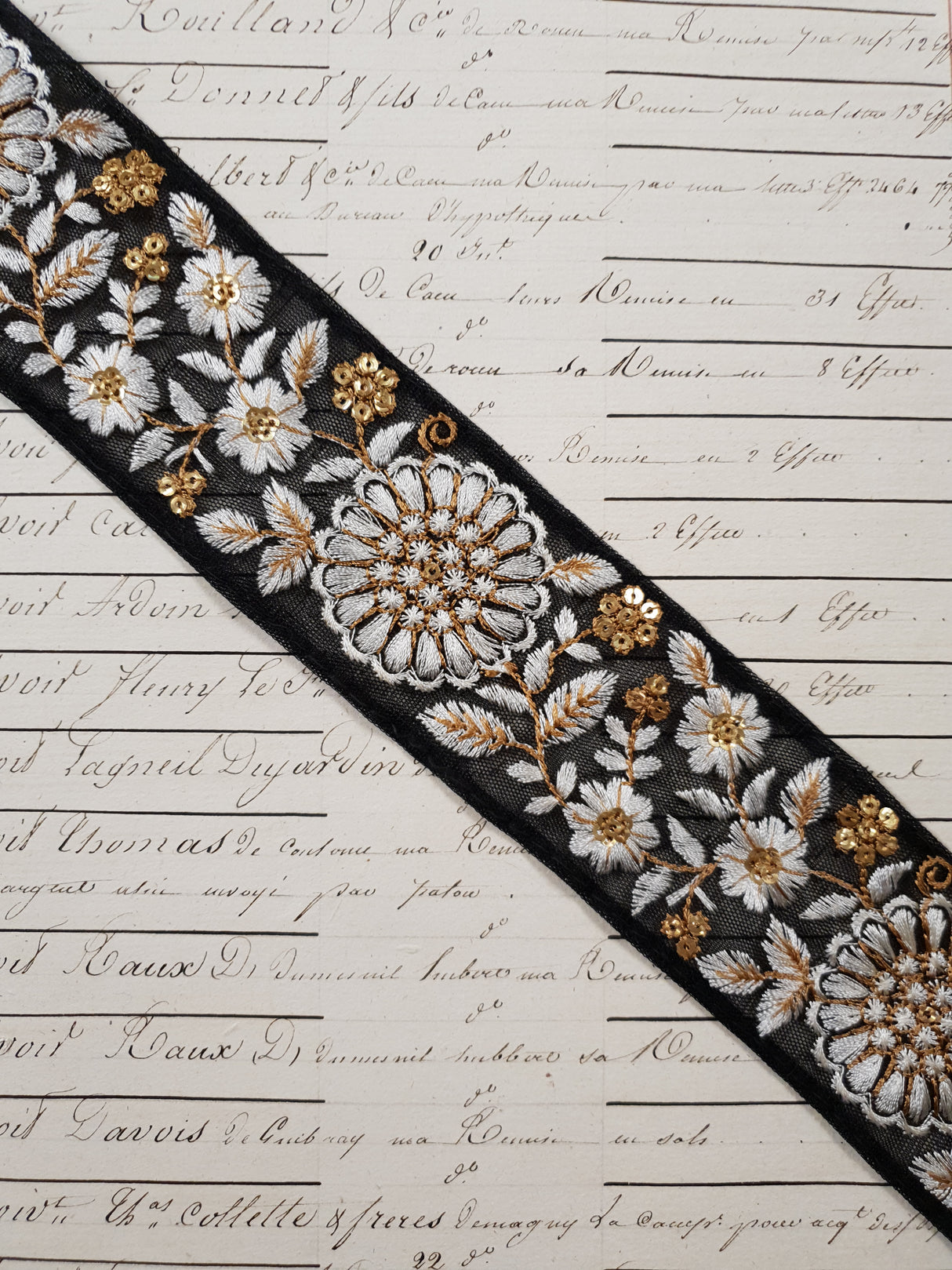 Embroidered Trim - 1 Meter - (ITR-1262)