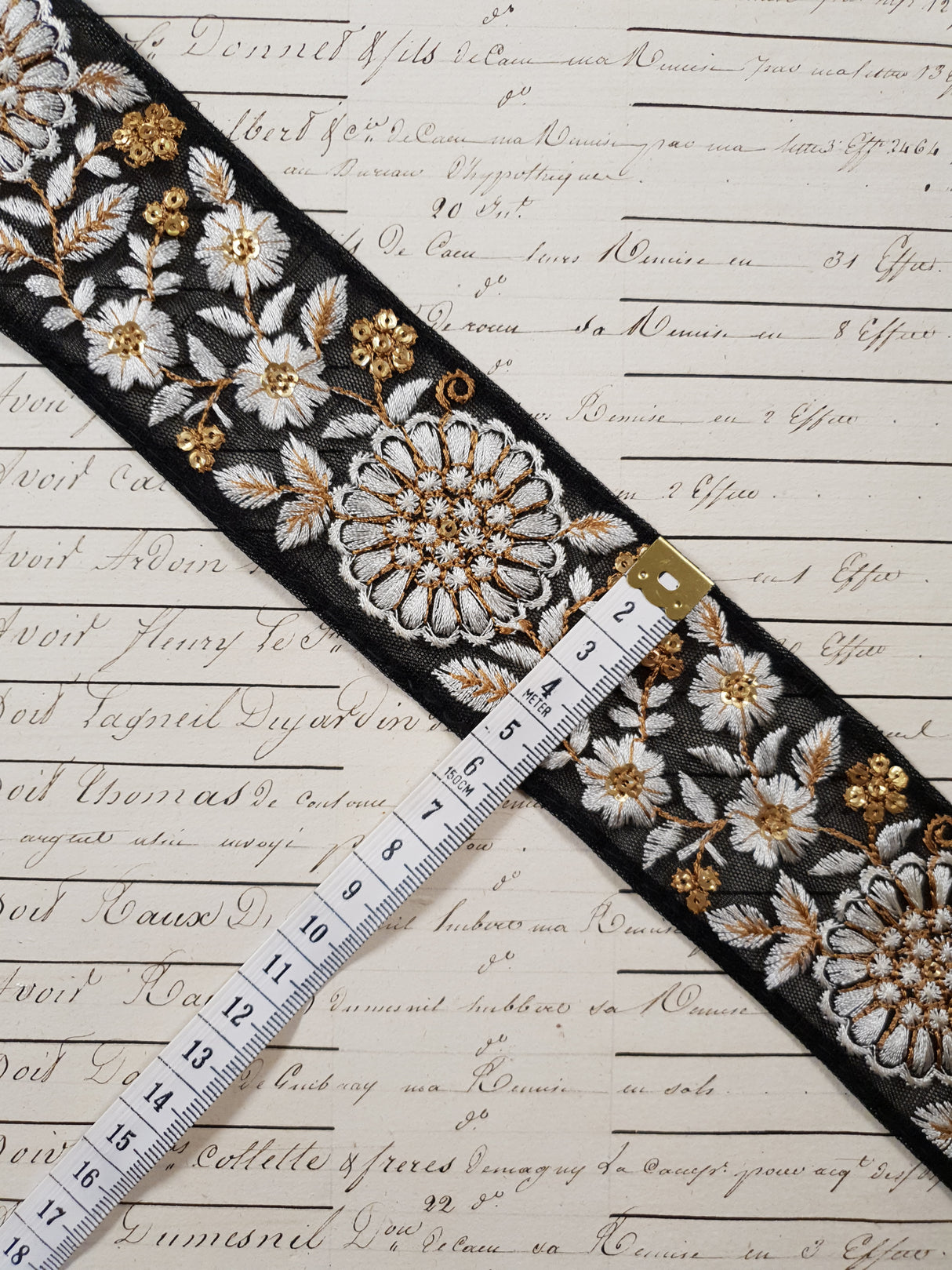 Embroidered Trim - 1 Meter - (ITR-1262)