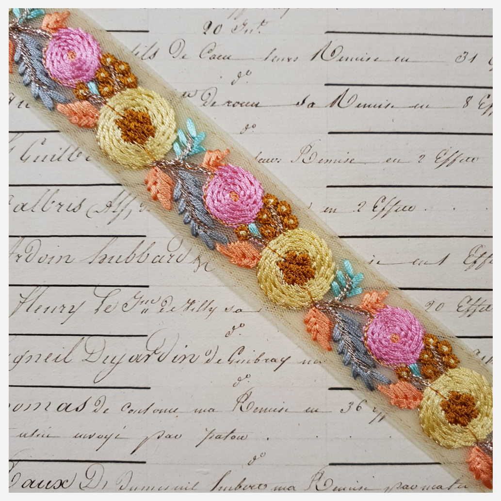 Embroidered Trim - 1 Meter - (ITR-1263)