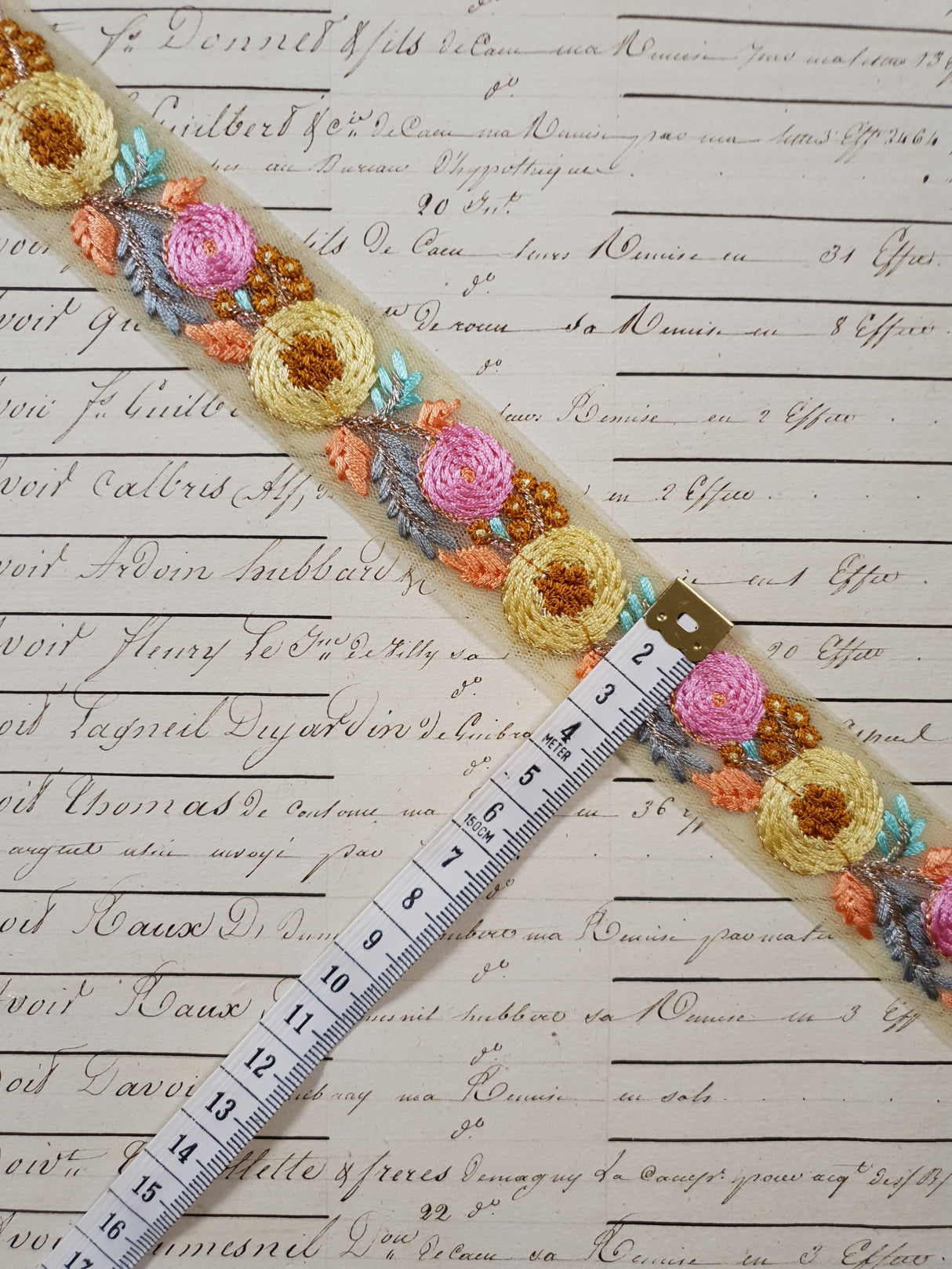 Embroidered Trim - 1 Meter - (ITR-1263)