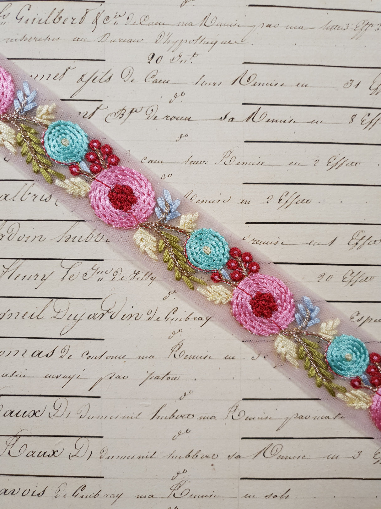 Embroidered Trim - 1 Meter - (ITR-1264)