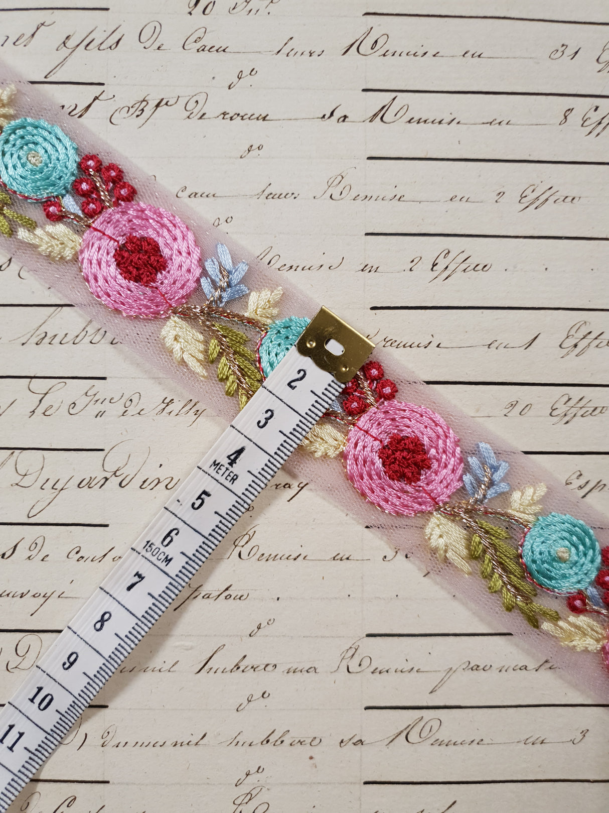 Embroidered Trim - 1 Meter - (ITR-1264)