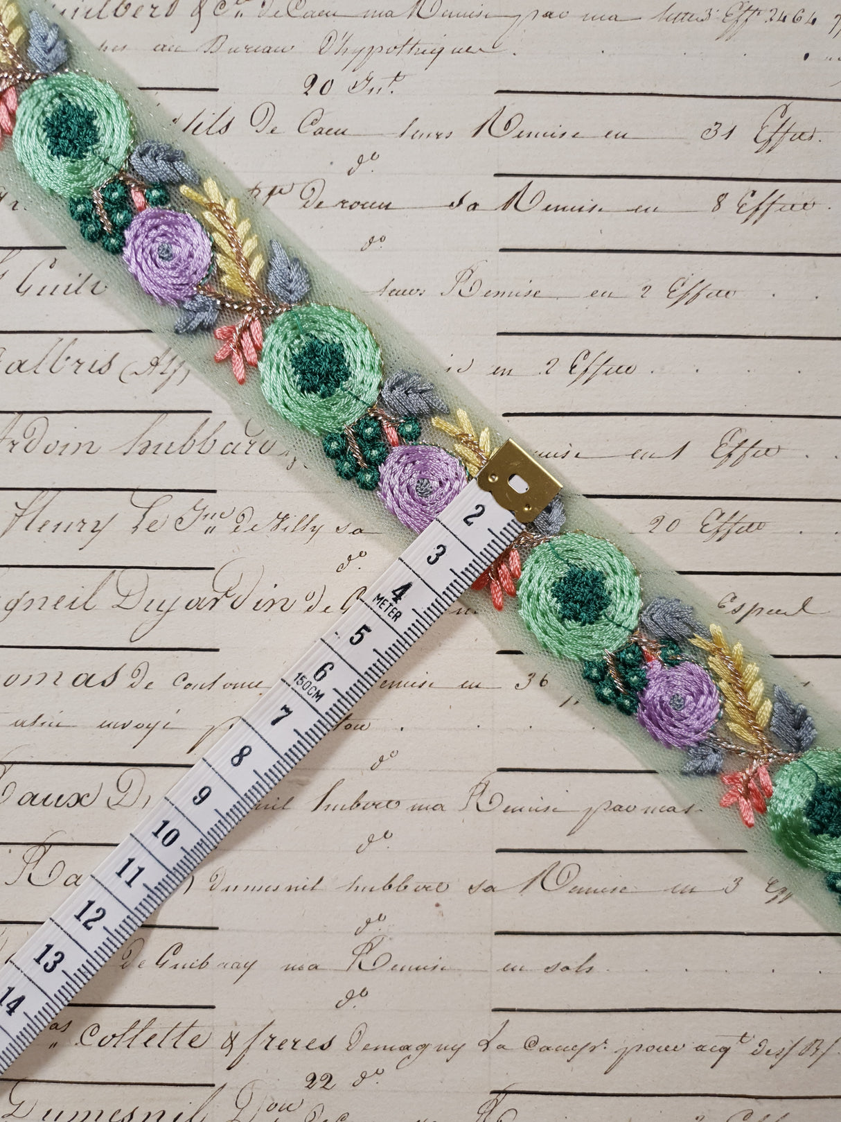 Embroidered Trim - 1 Meter - (ITR-1266)