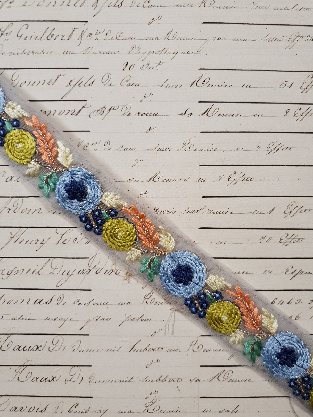 Embroidered Trim - 1 Meter - (ITR-1267)