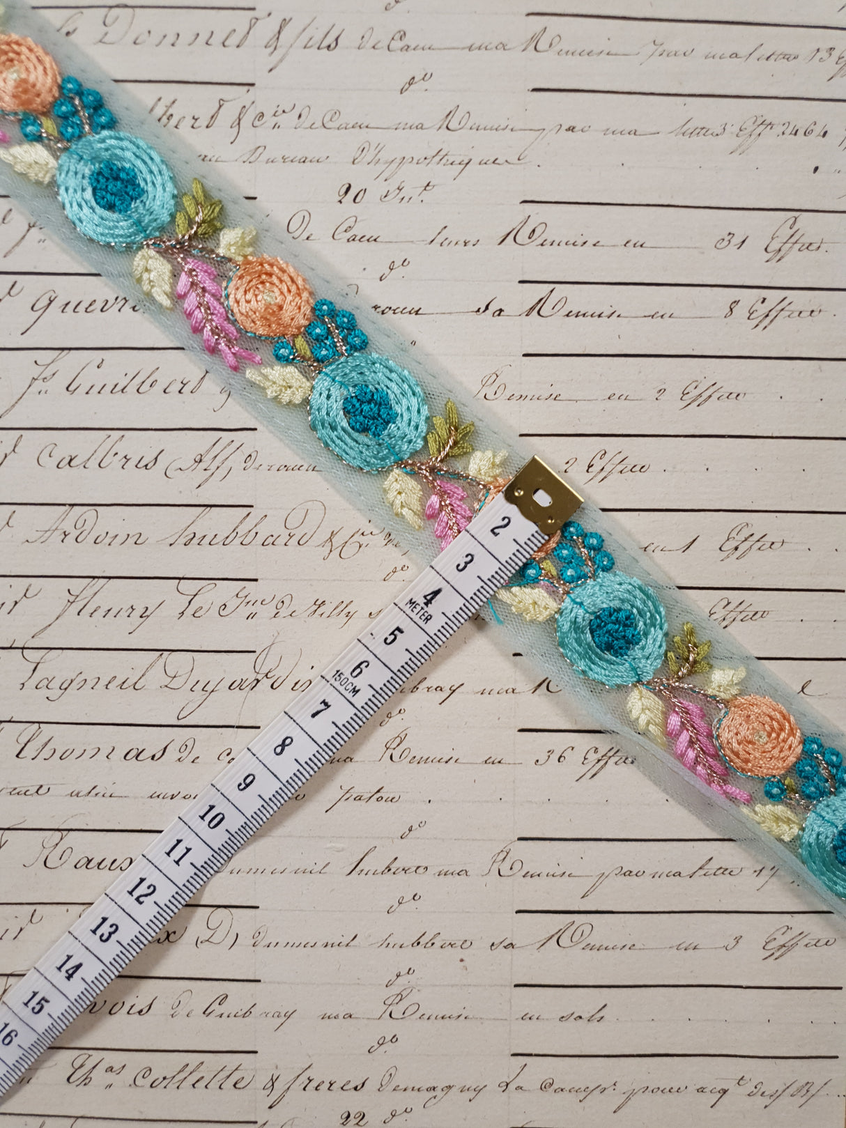 Embroidered Trim - 1 Meter - (ITR-1268)