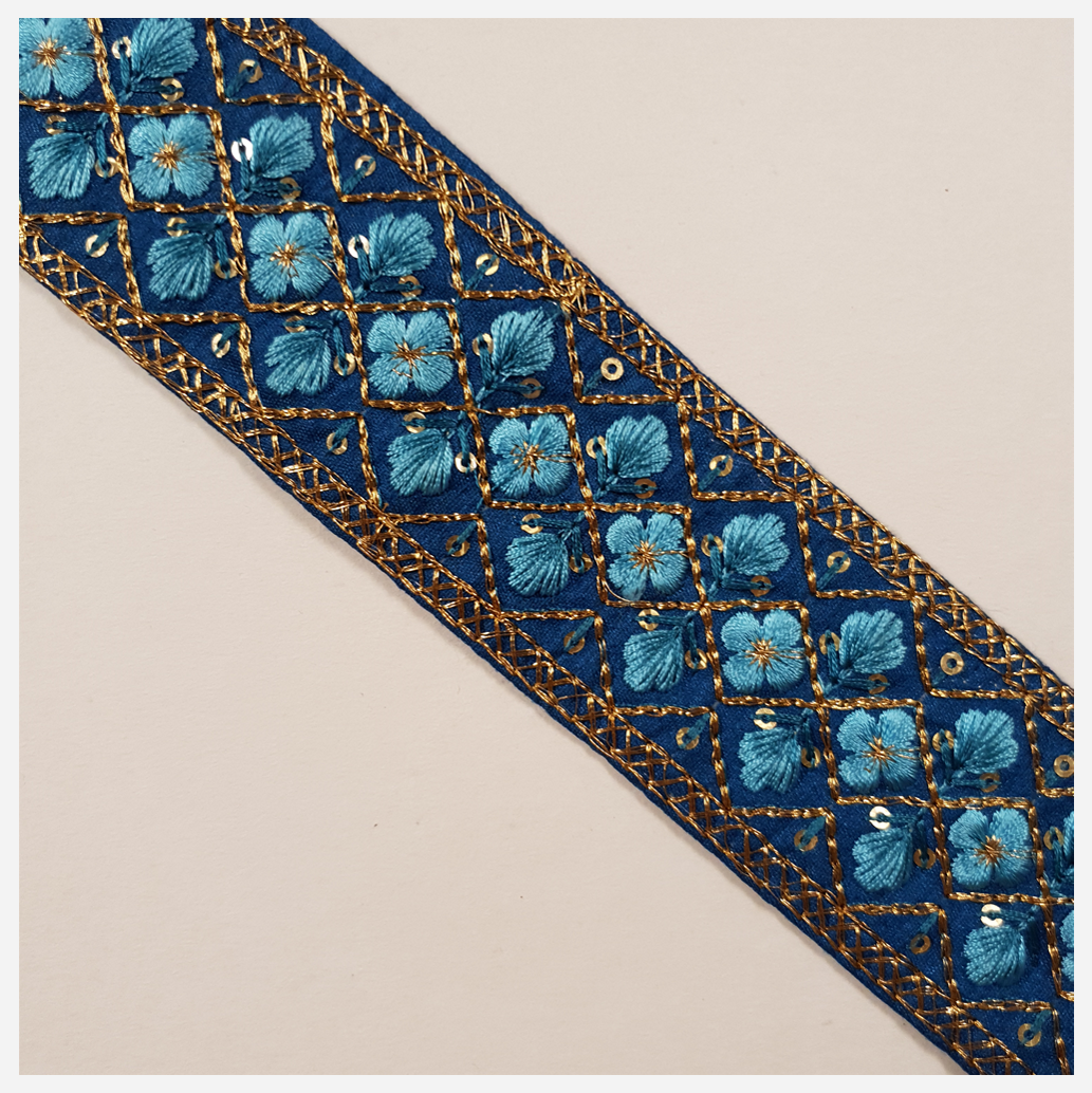 Embroidered Trim - 1 Meter - (ITR-1289)