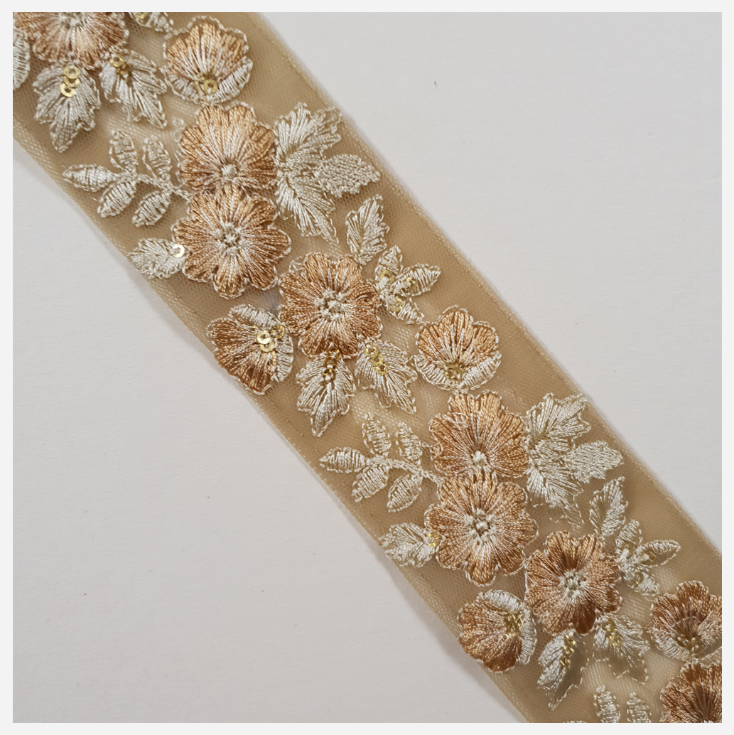 Embroidered Trim - 1 Meter - (ITR-1319)