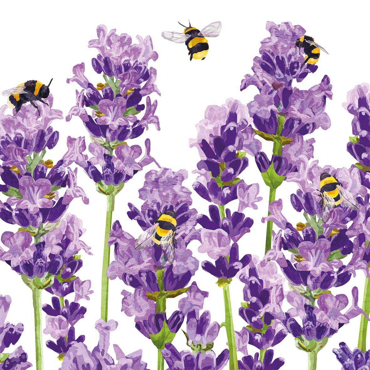 Decoupage Napkin - (DN-8940) - Bees & Lavender