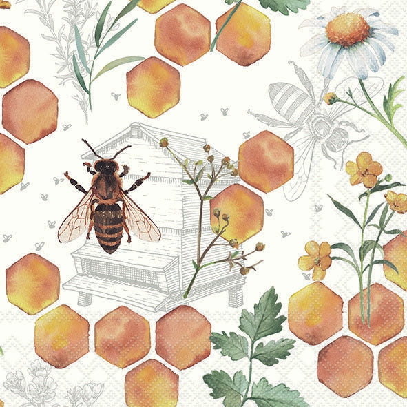 Decoupage Napkin - (DN-8877) - Honeycomb - 8877