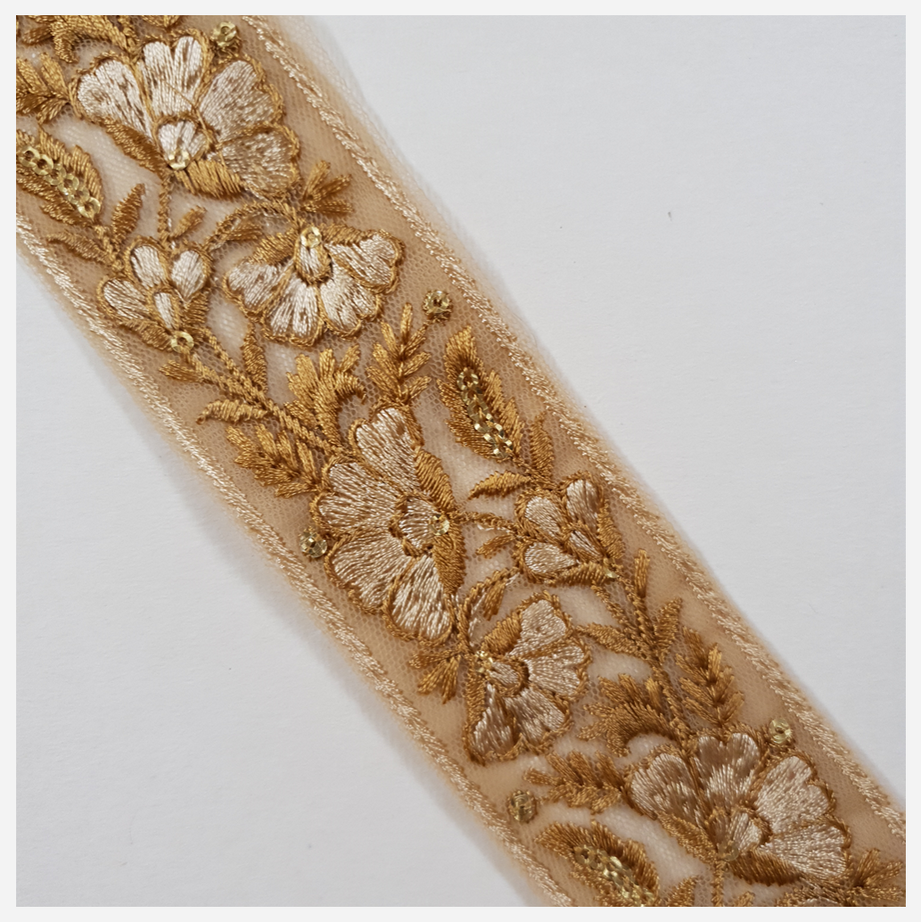 Embroidered Trim - 1 Meter - (ITR-1336)