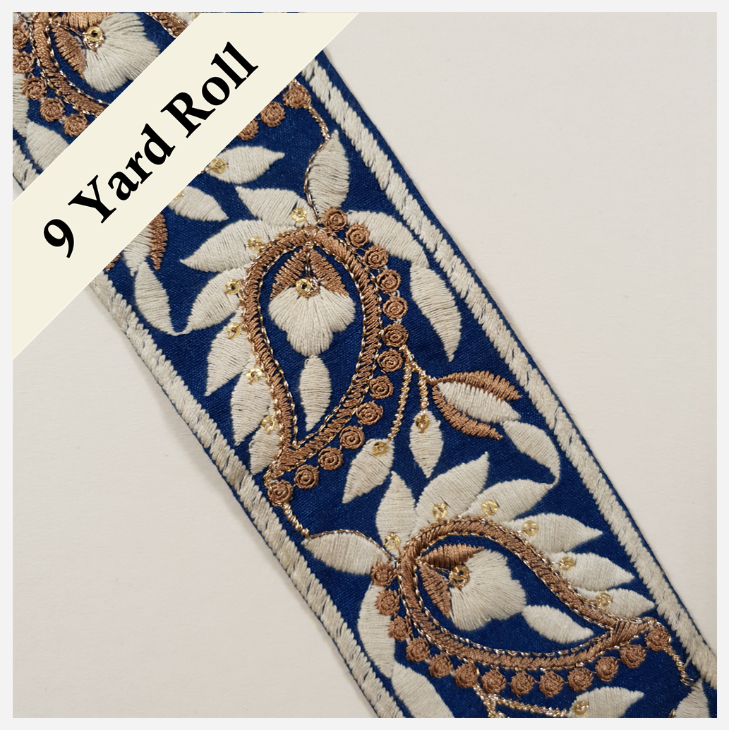 Embroidered Trim - ROLL - (ITR-1408)