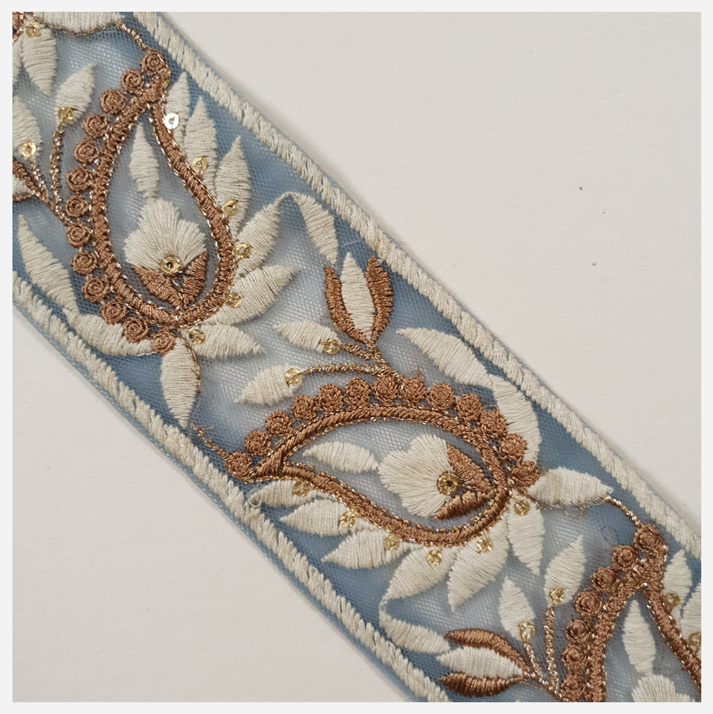 Embroidered Trim - 1 Meter - (ITR-1409)