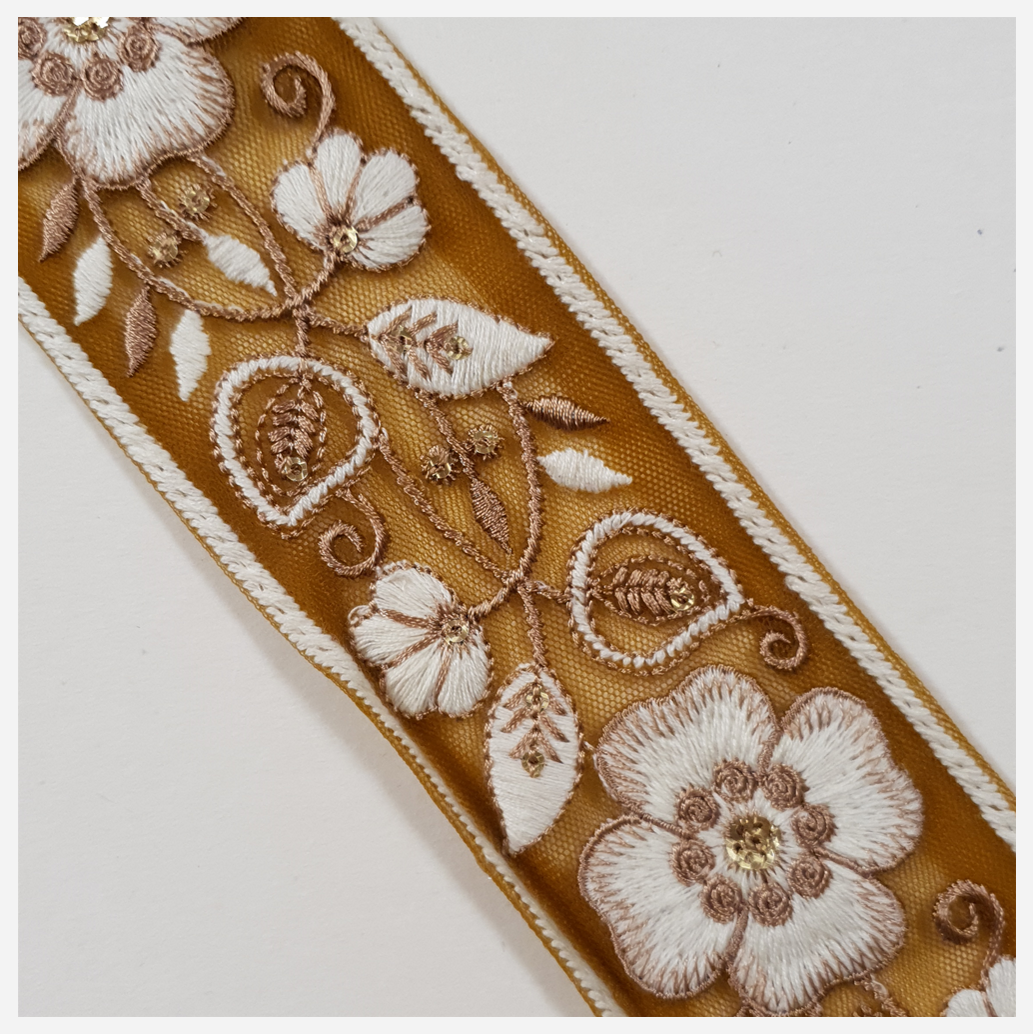 Embroidered Trim - 1 Meter - (ITR-1414)