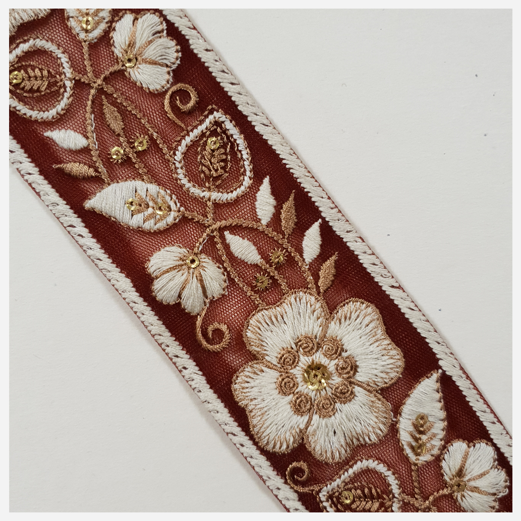 Embroidered Trim - 1 Meter - (ITR-1415)
