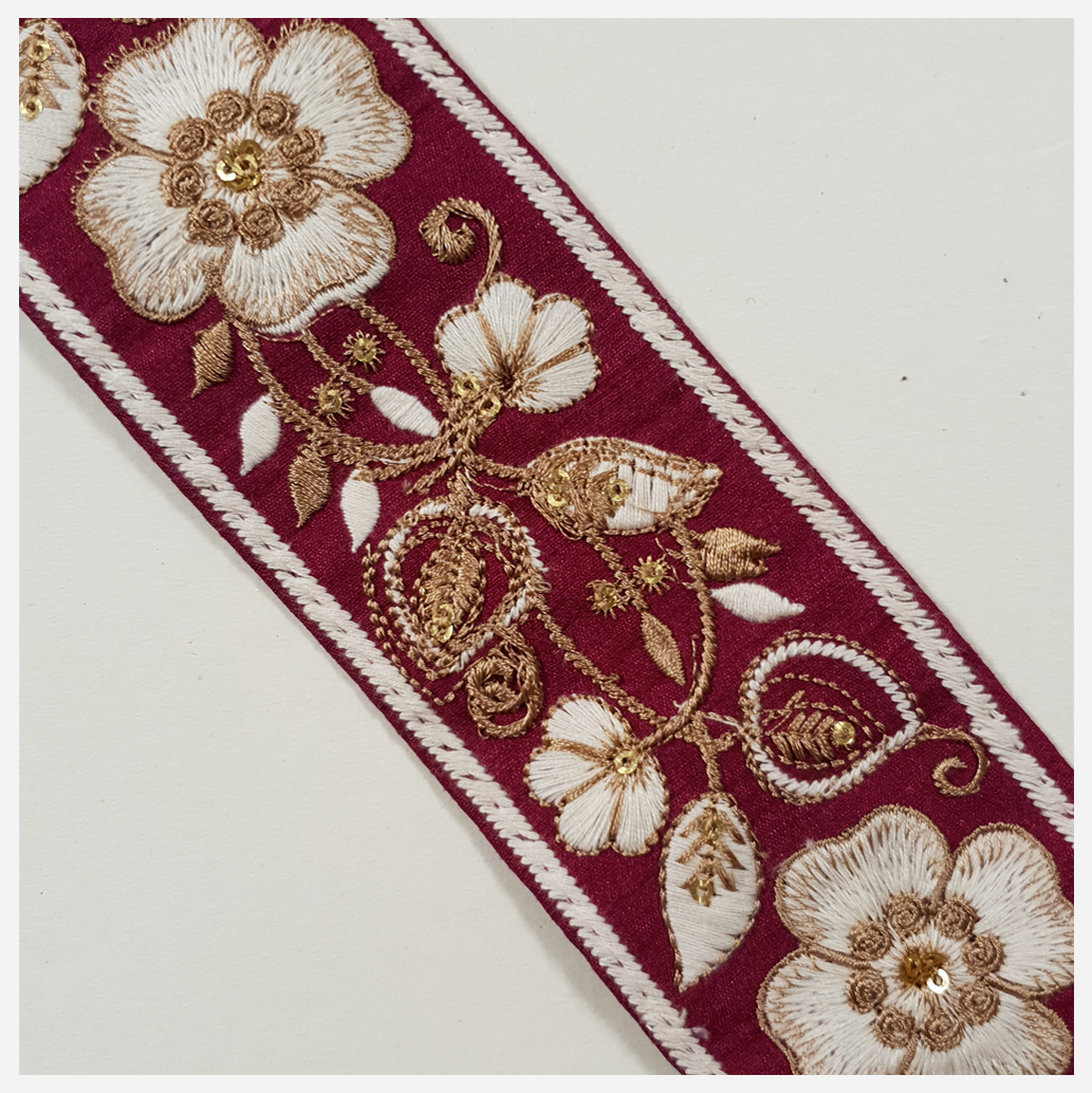 Embroidered Trim - 1 Meter - (ITR-1420)