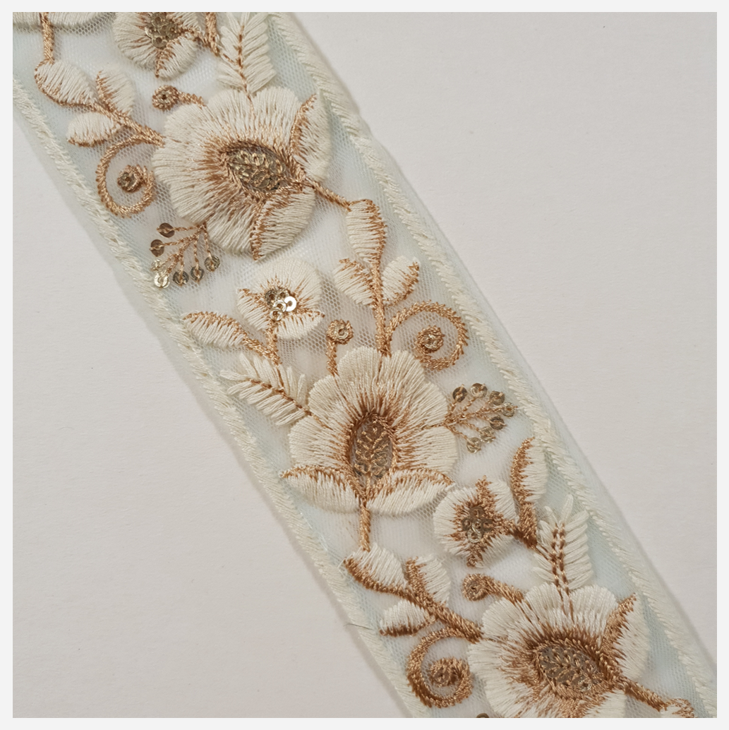 Embroidered Trim - ROLL - (ITR-1429)