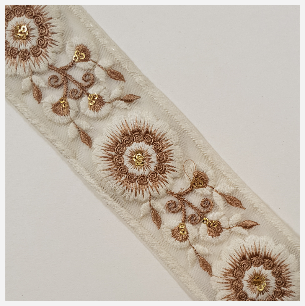 Embroidered Trim - 1 Meter - (ITR-1451)