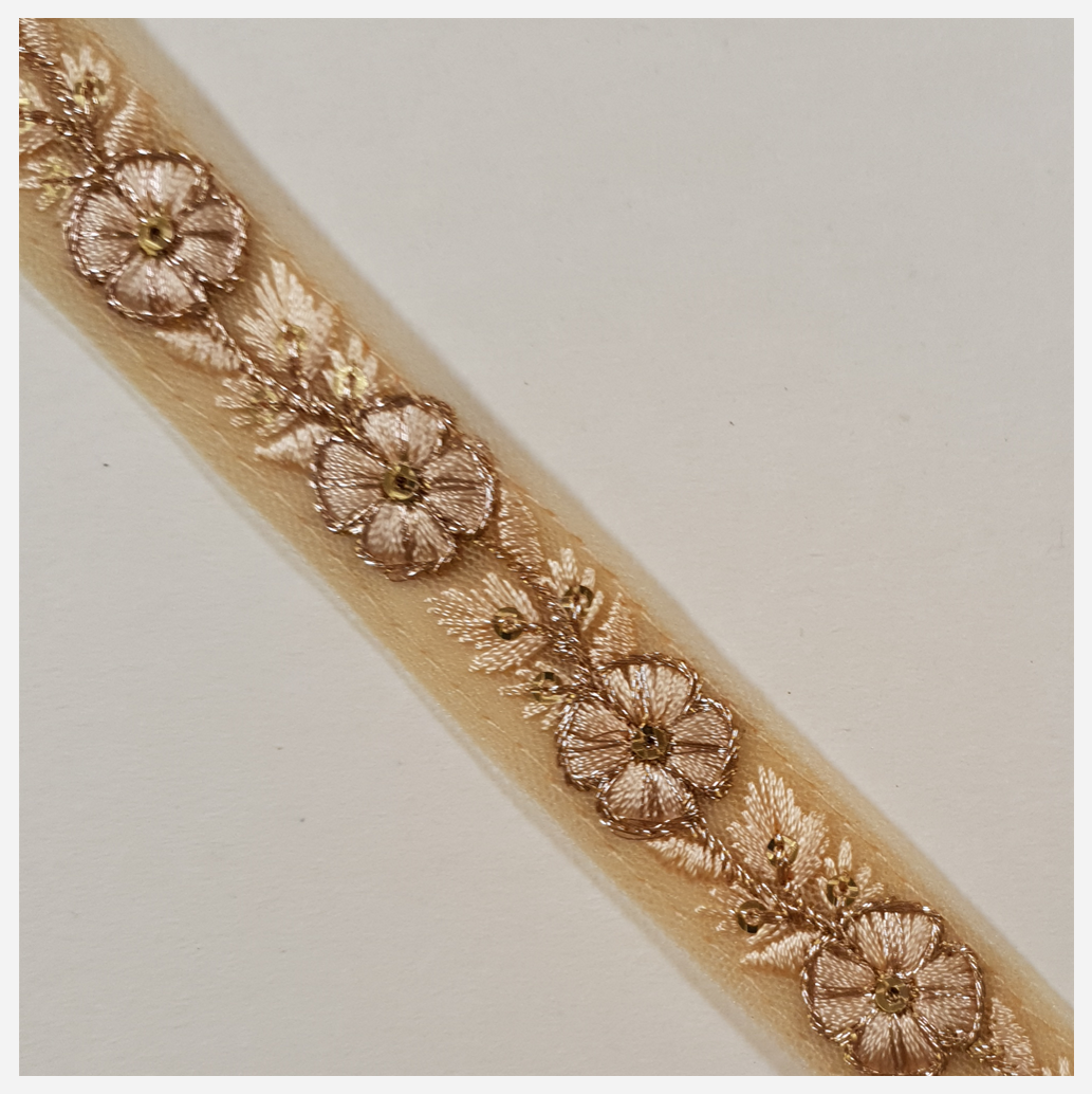Embroidered Trim - 1 Meter - (ITR-1456)