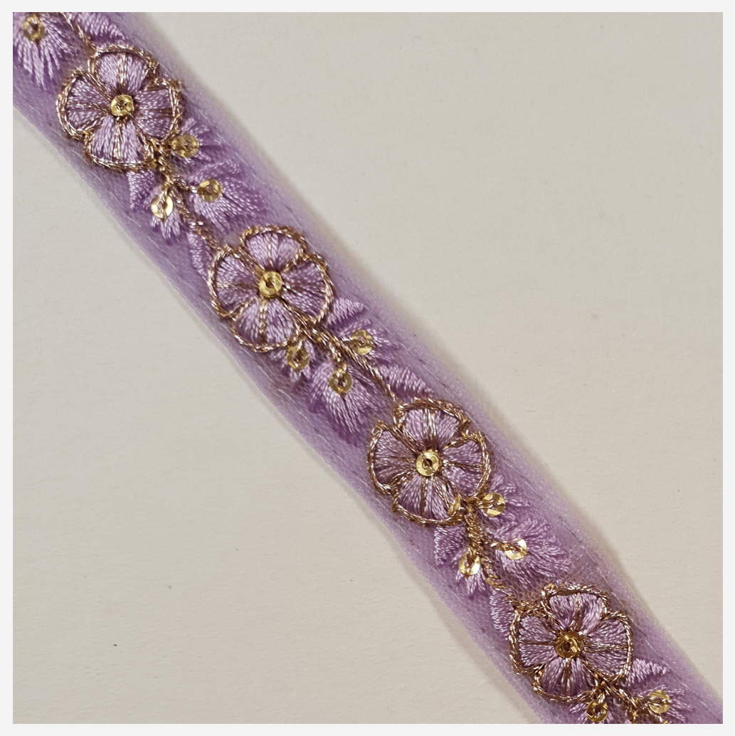 Embroidered Trim - ROLL - (ITR-1459)