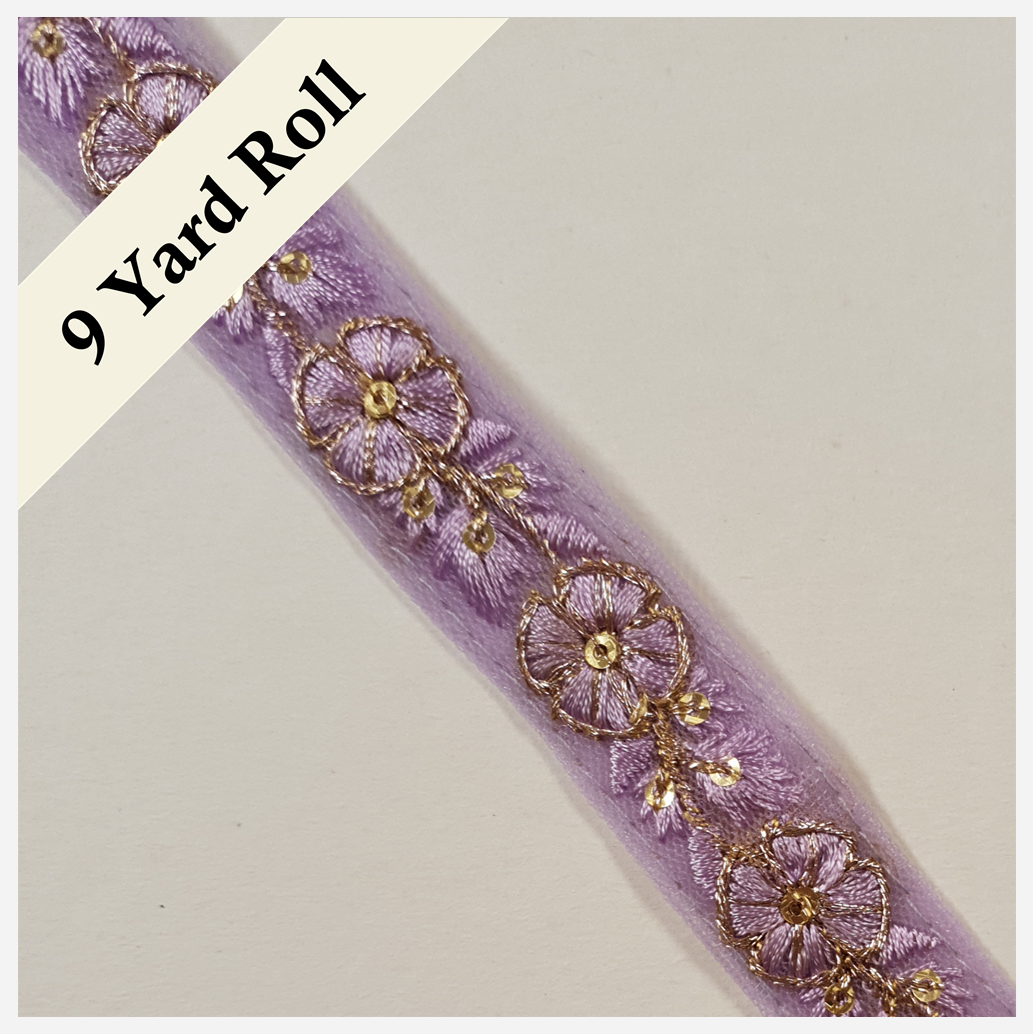 Embroidered Trim - ROLL - (ITR-1459)