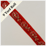 Embroidered Trim - ROLL - (ITR-1462)