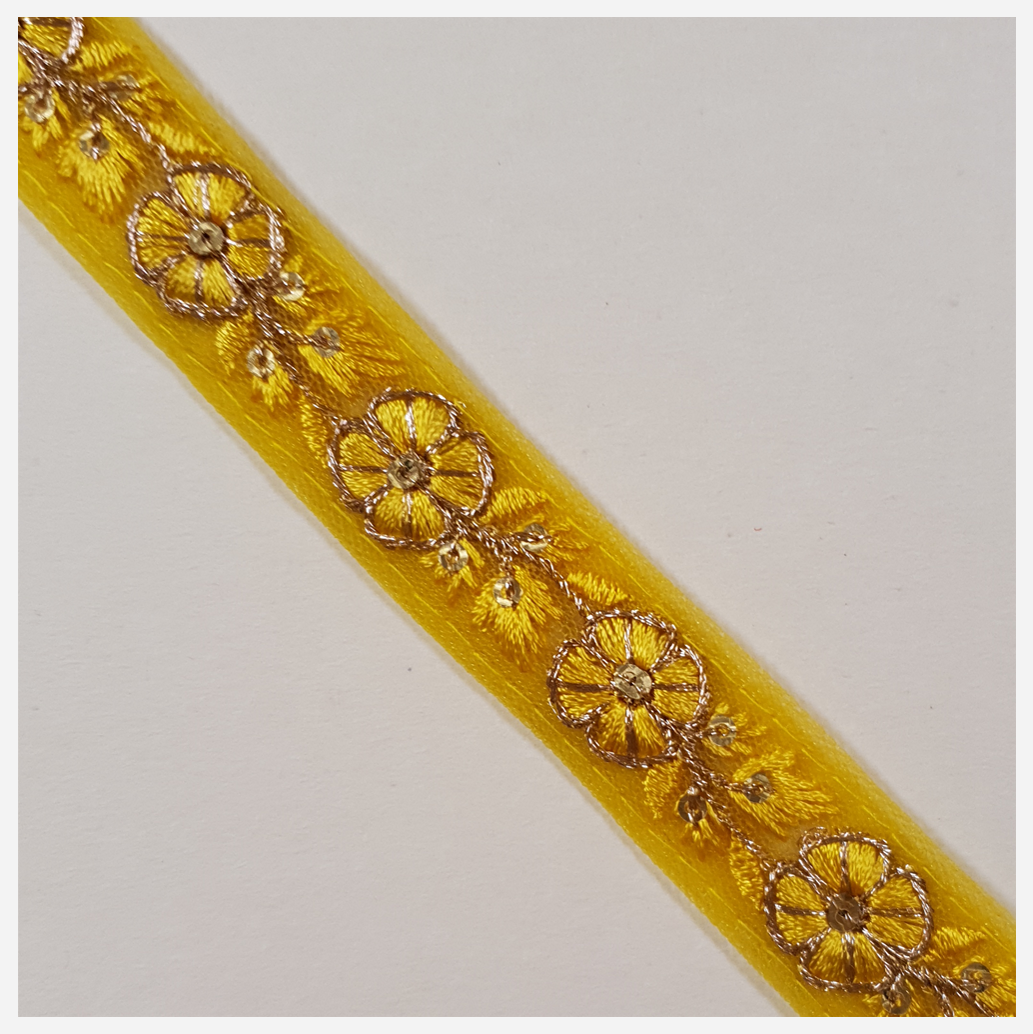 Embroidered Trim - 1 Meter - (ITR-1463)