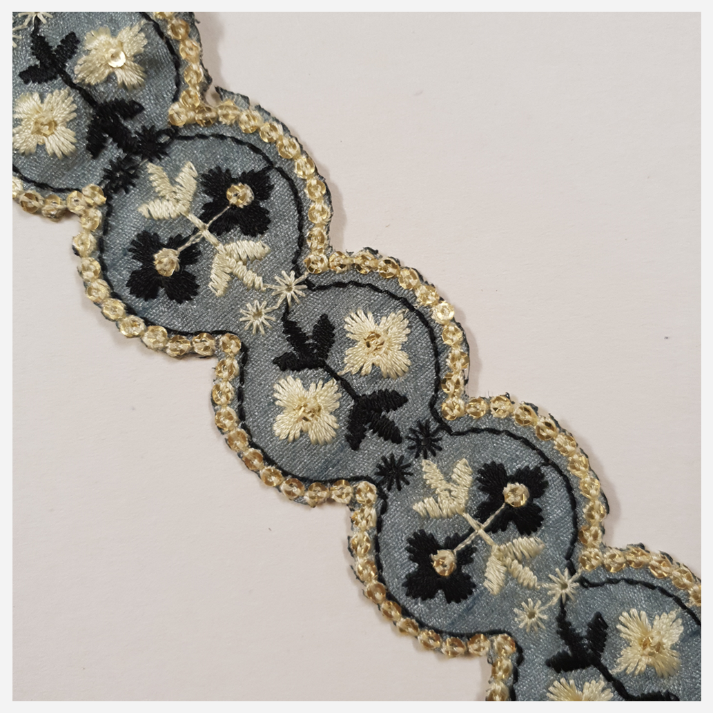 Embroidered Trim - 1 Meter - (ITR-1471)