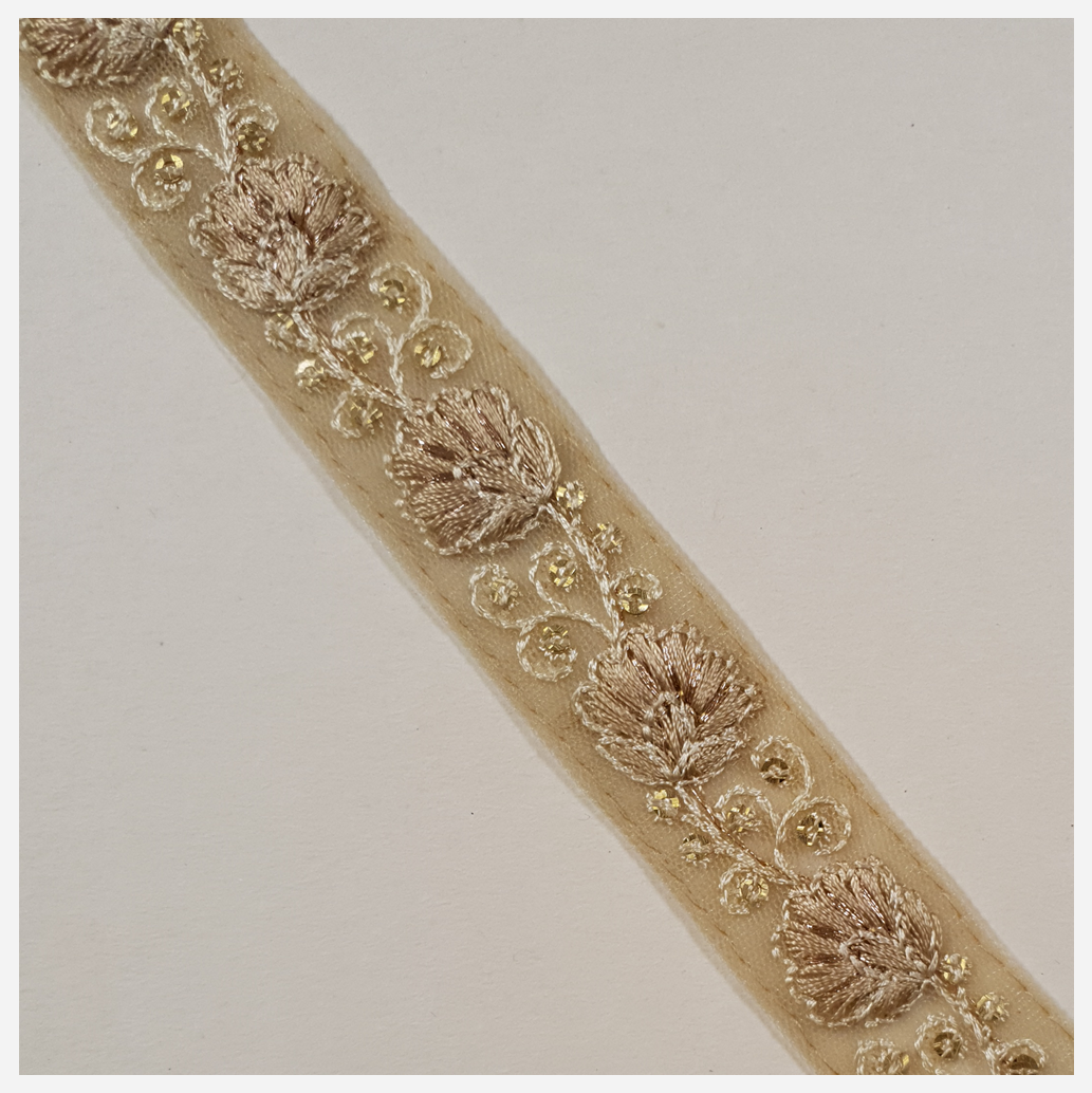 Embroidered Trim - ROLL - (ITR-1472)