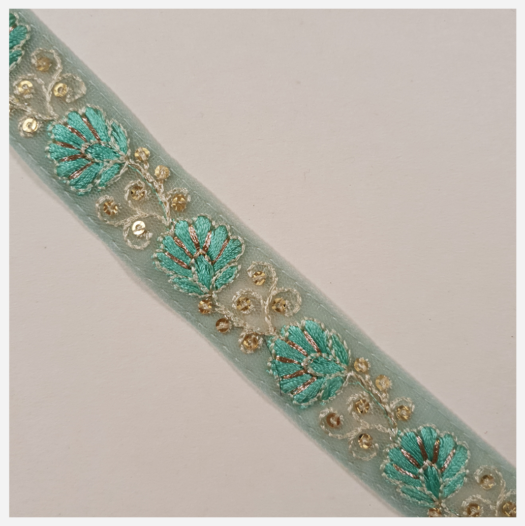 Embroidered Trim - 1 Meter - (ITR-1473)