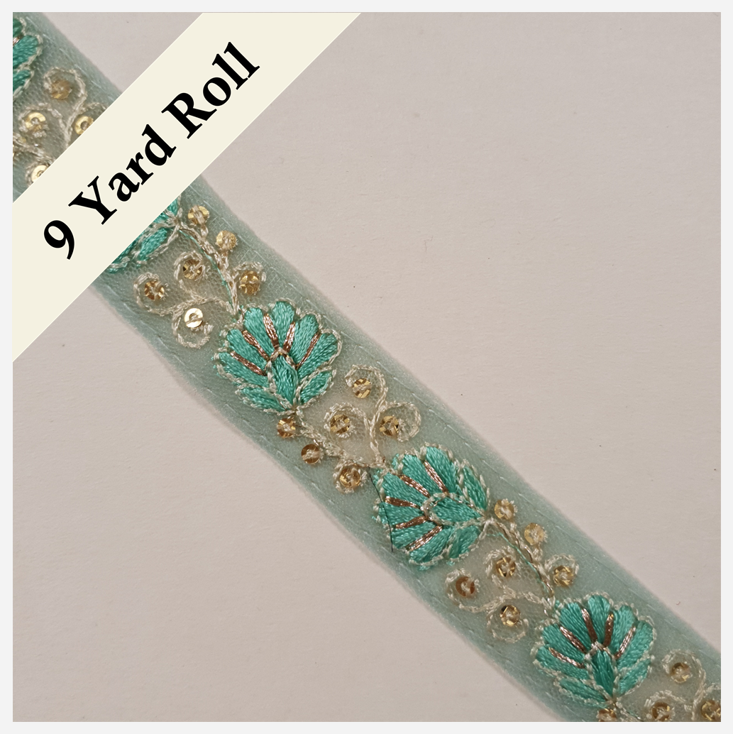 Embroidered Trim - ROLL - (ITR-1473)