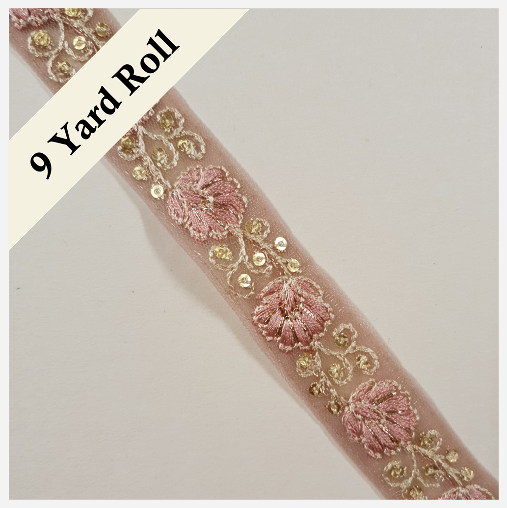 Embroidered Trim - ROLL - (ITR-1476)