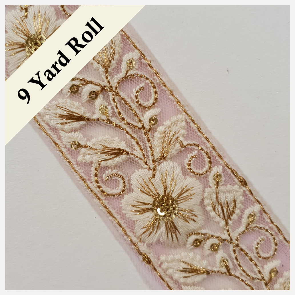 Embroidered Trim - ROLL - (ITR-1478)