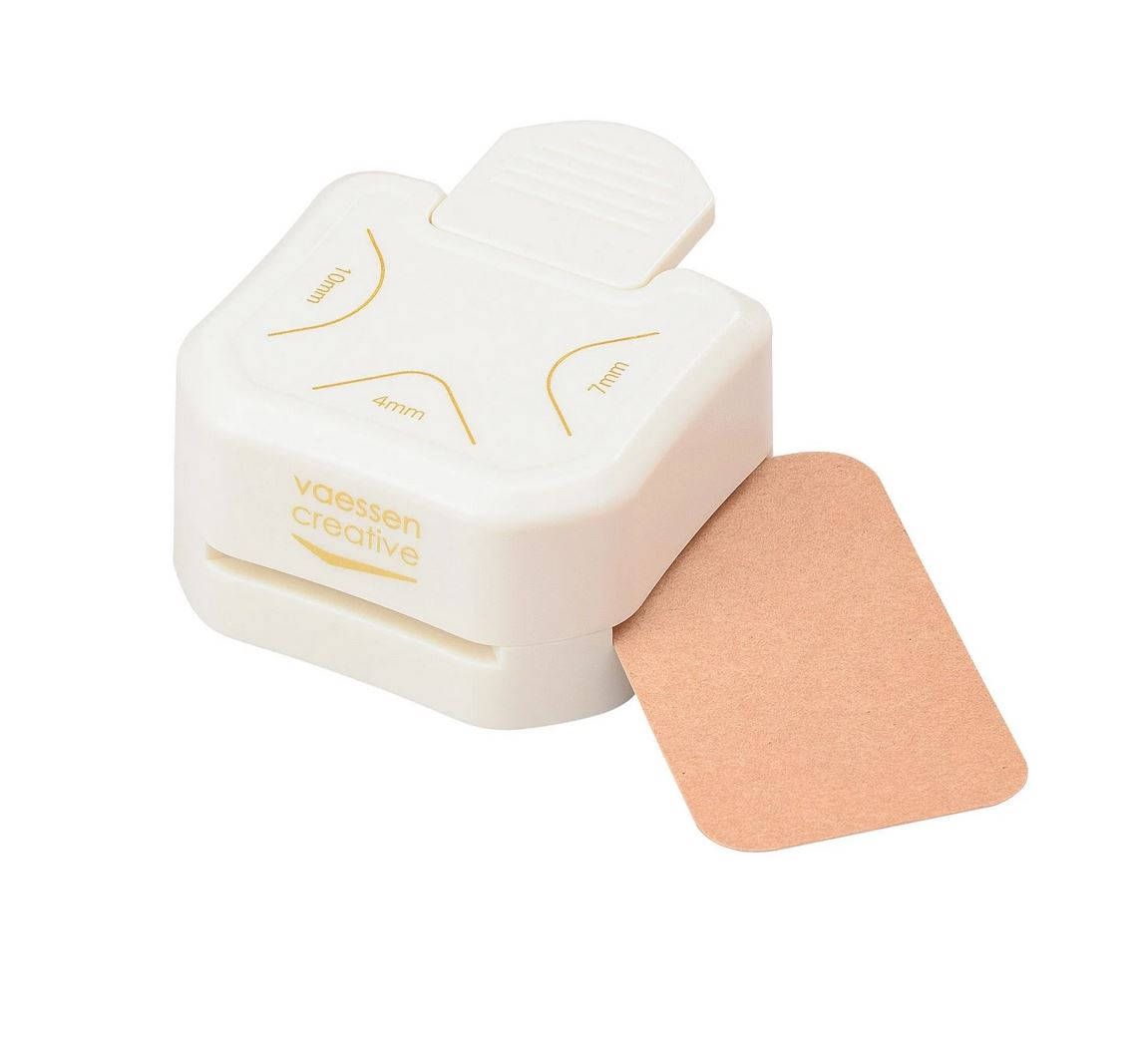 Vaessen Creative - 3-in-1 Corner Punch - Corner Rounder - 4-7-10mm