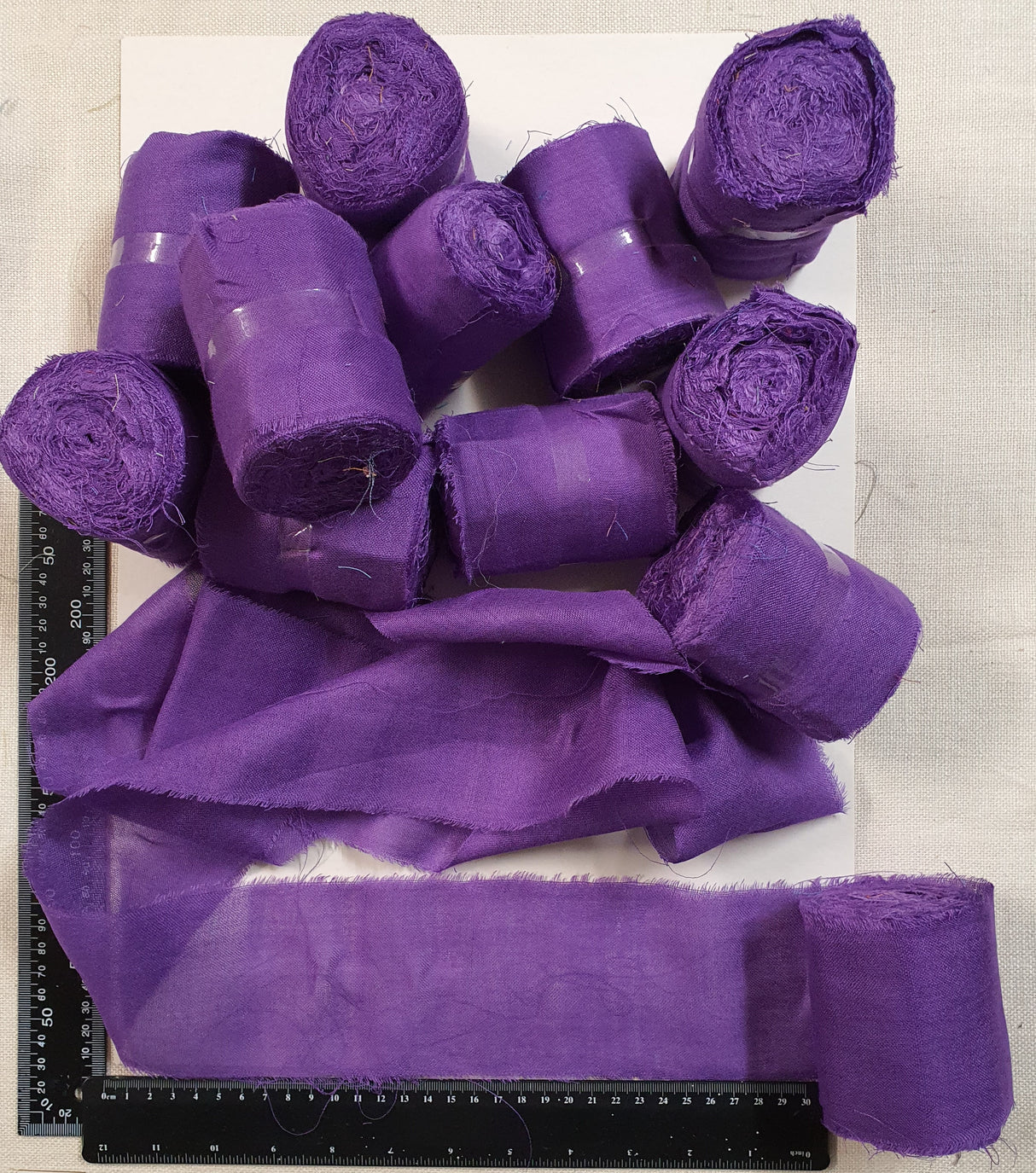 Reclaimed Sari Cotton Ribbon - Flat Rolls - Vixen