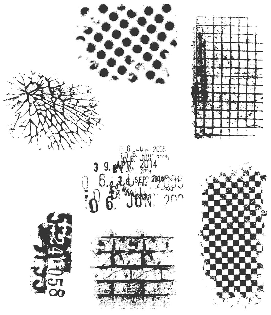 Tim Holtz - Cling Mount Stamps - Ultimate Grunge