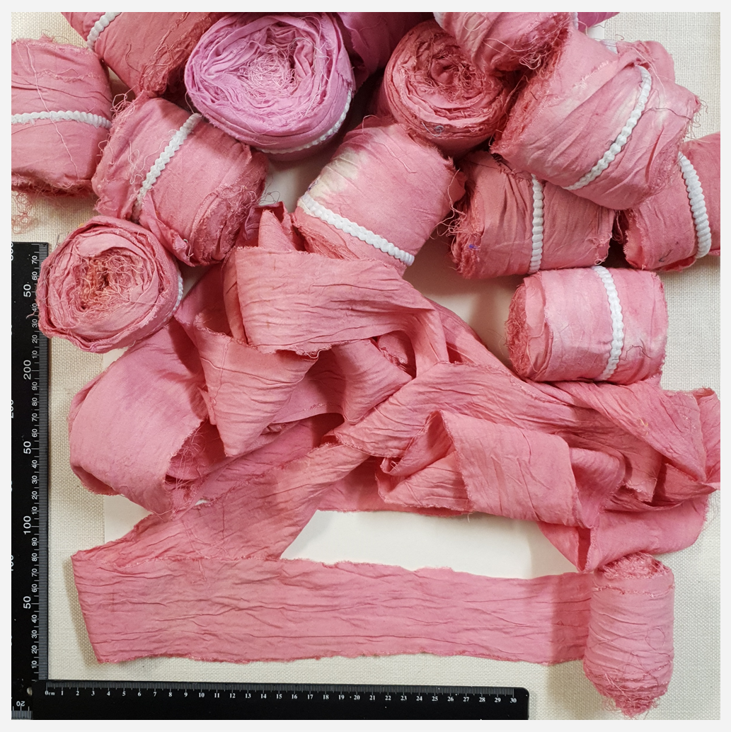 Reclaimed Sari Cotton Ribbon - Flat Rolls - 5002