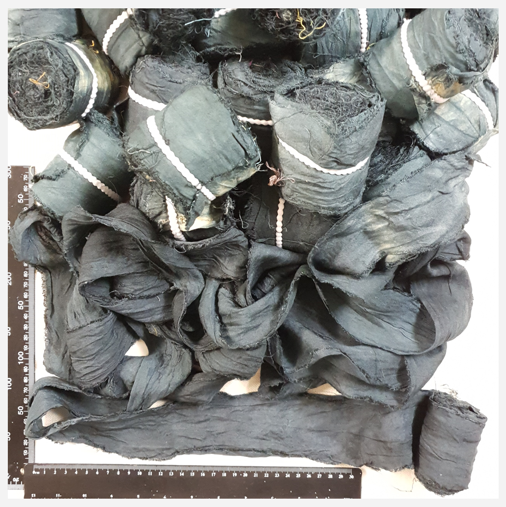 Reclaimed Sari Cotton Ribbon - Flat Rolls - 5008