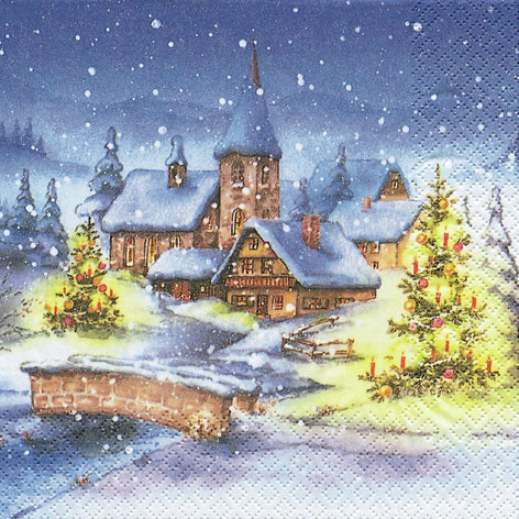 Decoupage Napkin - (DN-8825) - Christmas Village