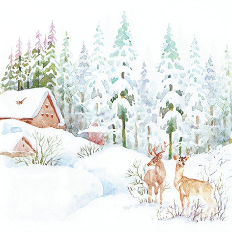 Decoupage Napkin - (DN-8822) - Winter Scene