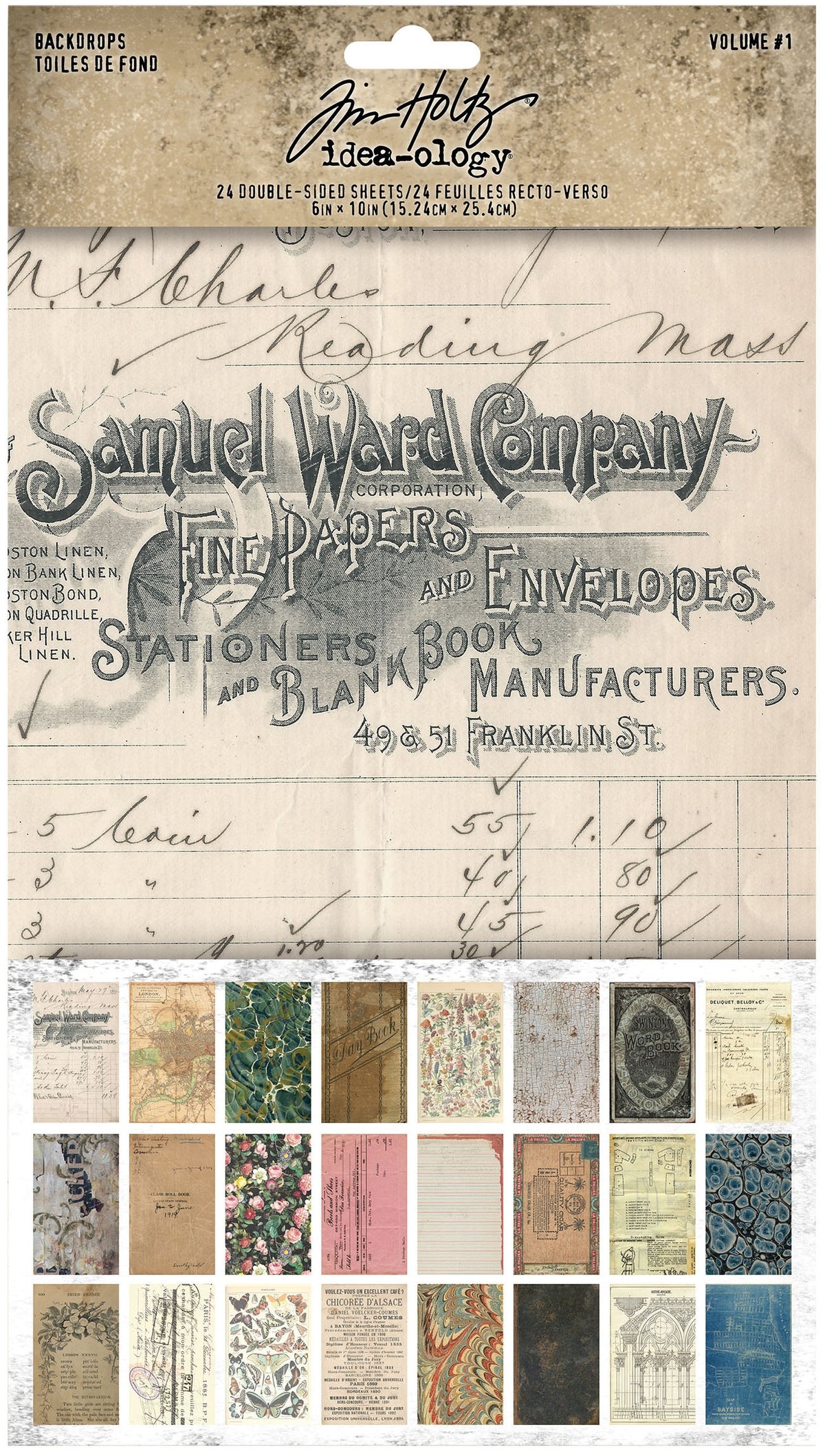 Tim Holtz - idea-ology - Backdrops Volume #1