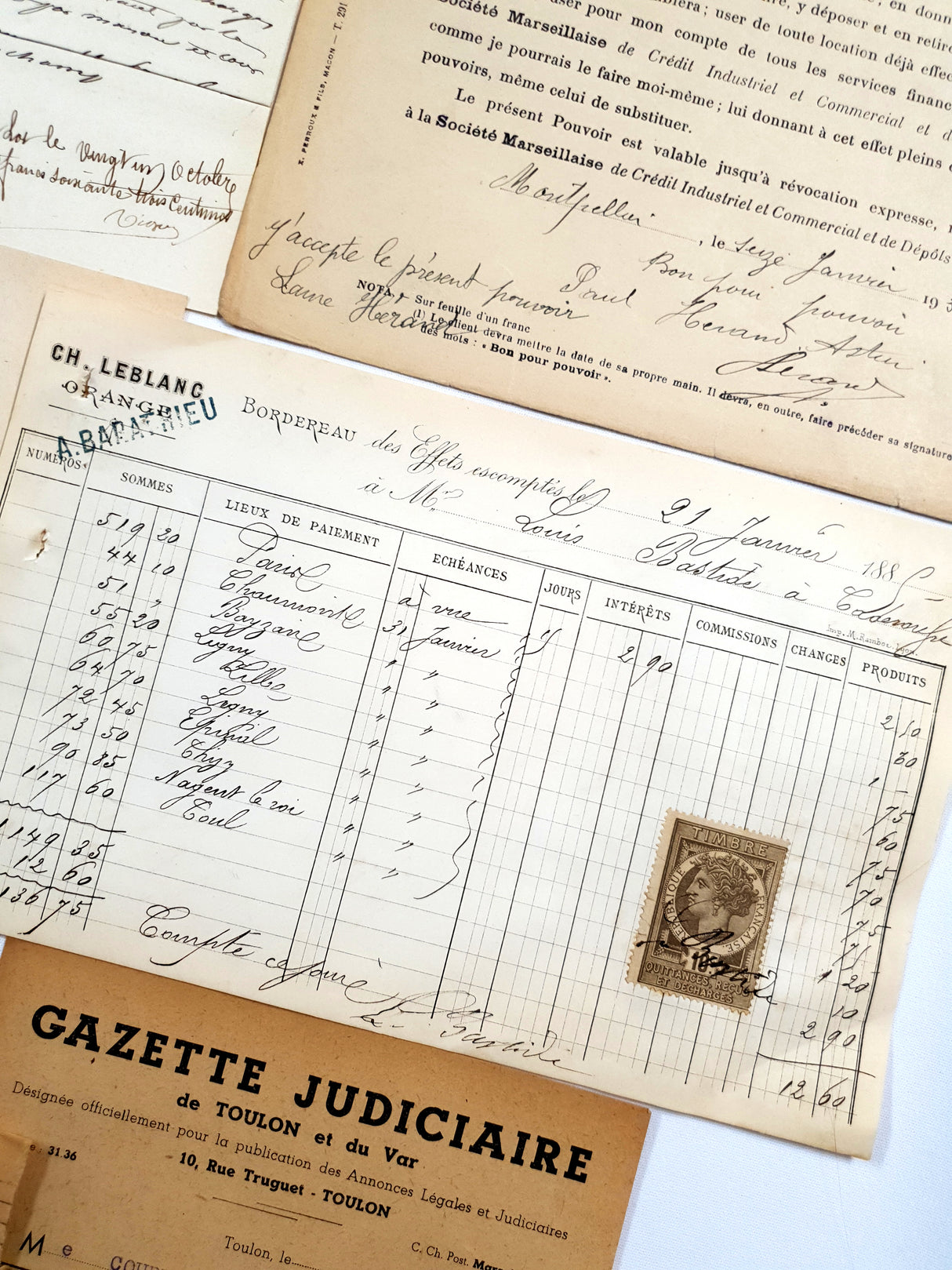 Authentic Antique French Ephemera Bundle - 7001 - Picked at Random