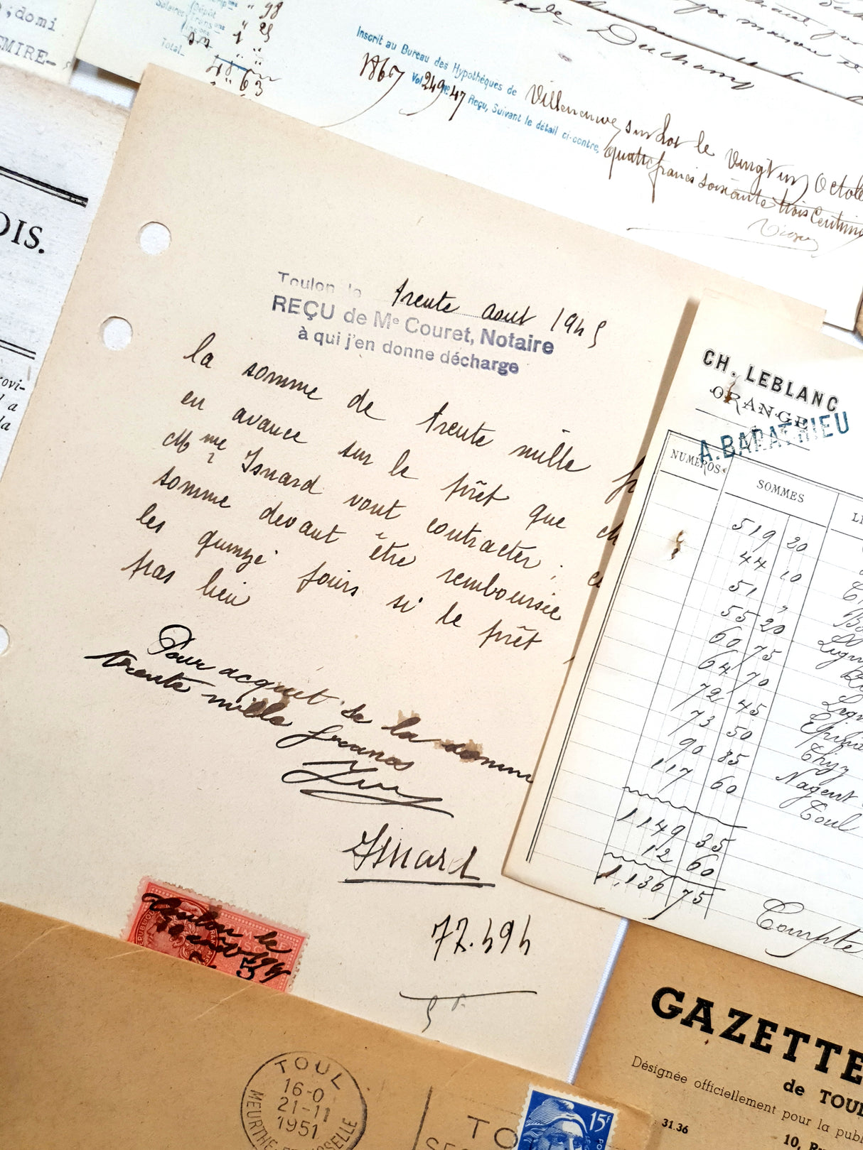 Authentic Antique French Ephemera Bundle - 7001 - Picked at Random