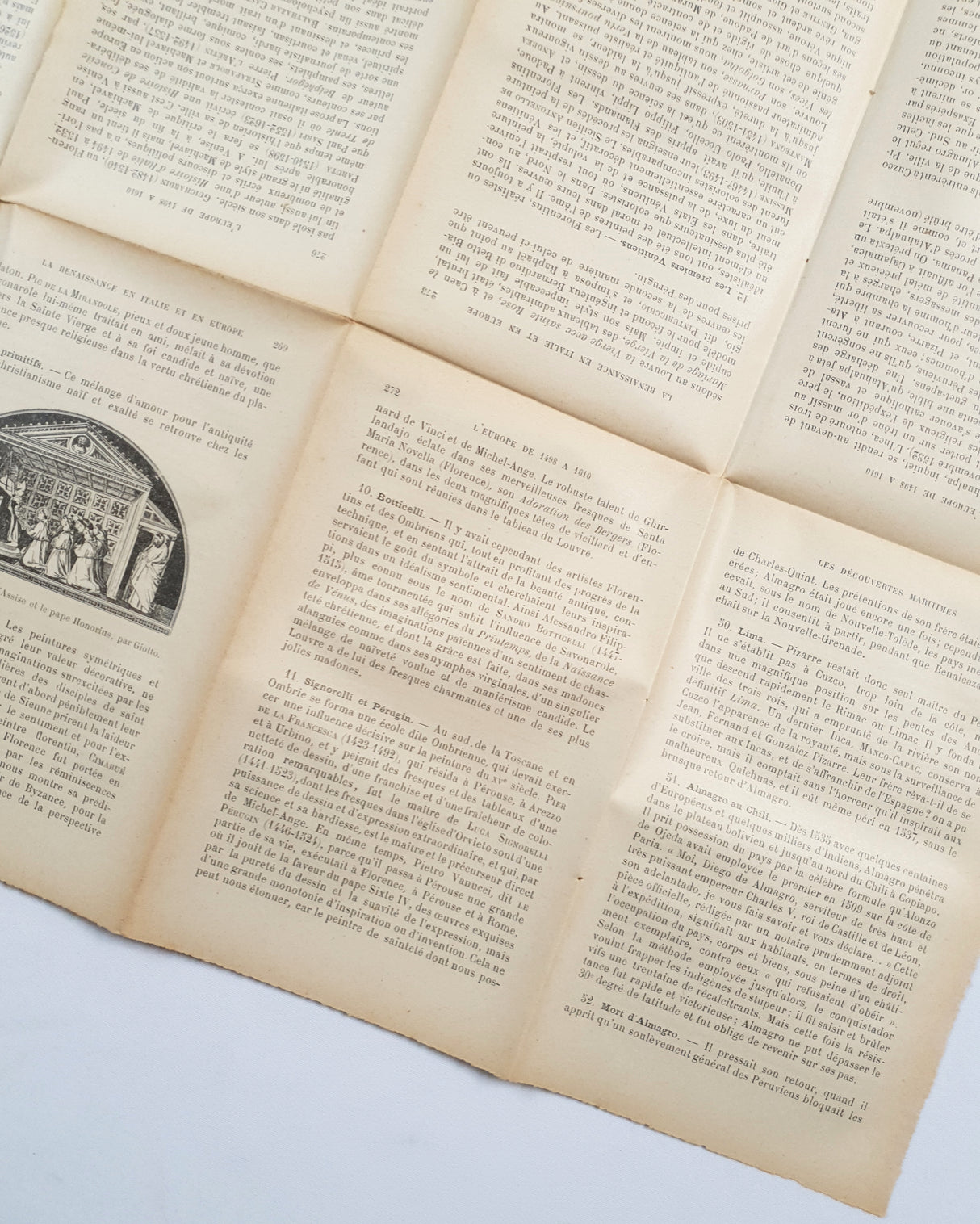 Authentic Antique French Uncut Bookpage - 7002 - Picked at Random