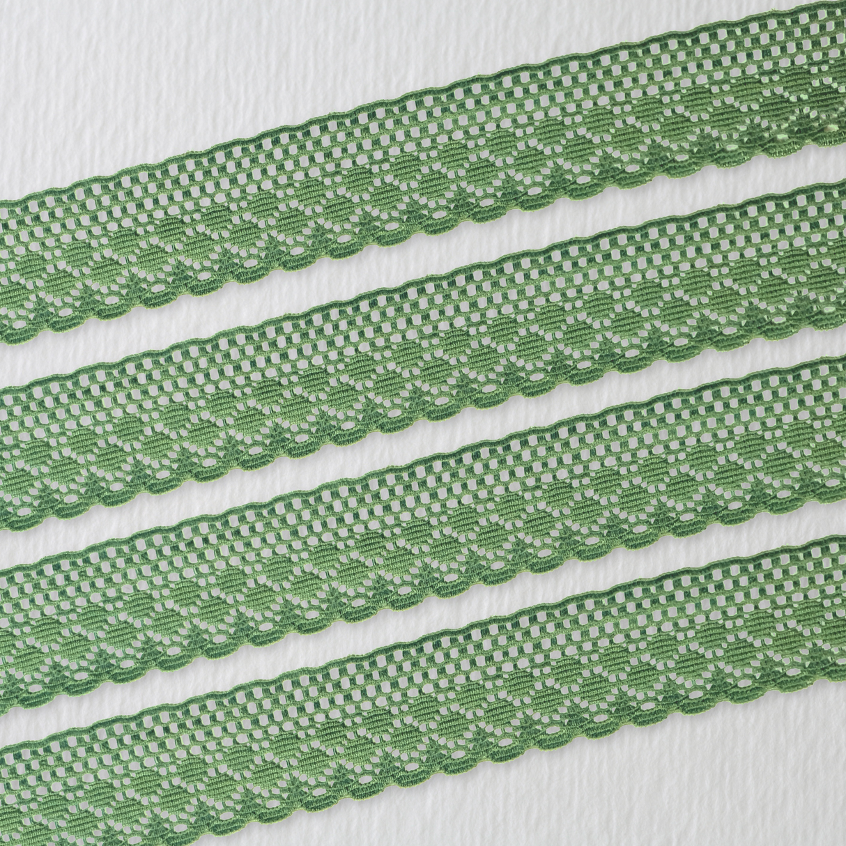 Lace Trim Pack - 7012 - Green - 5 Meter Pack