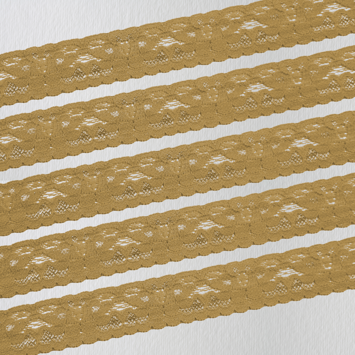 Lace Trim Pack - 7019 - Tan Brown - 5 Meter Pack - (Stretch)